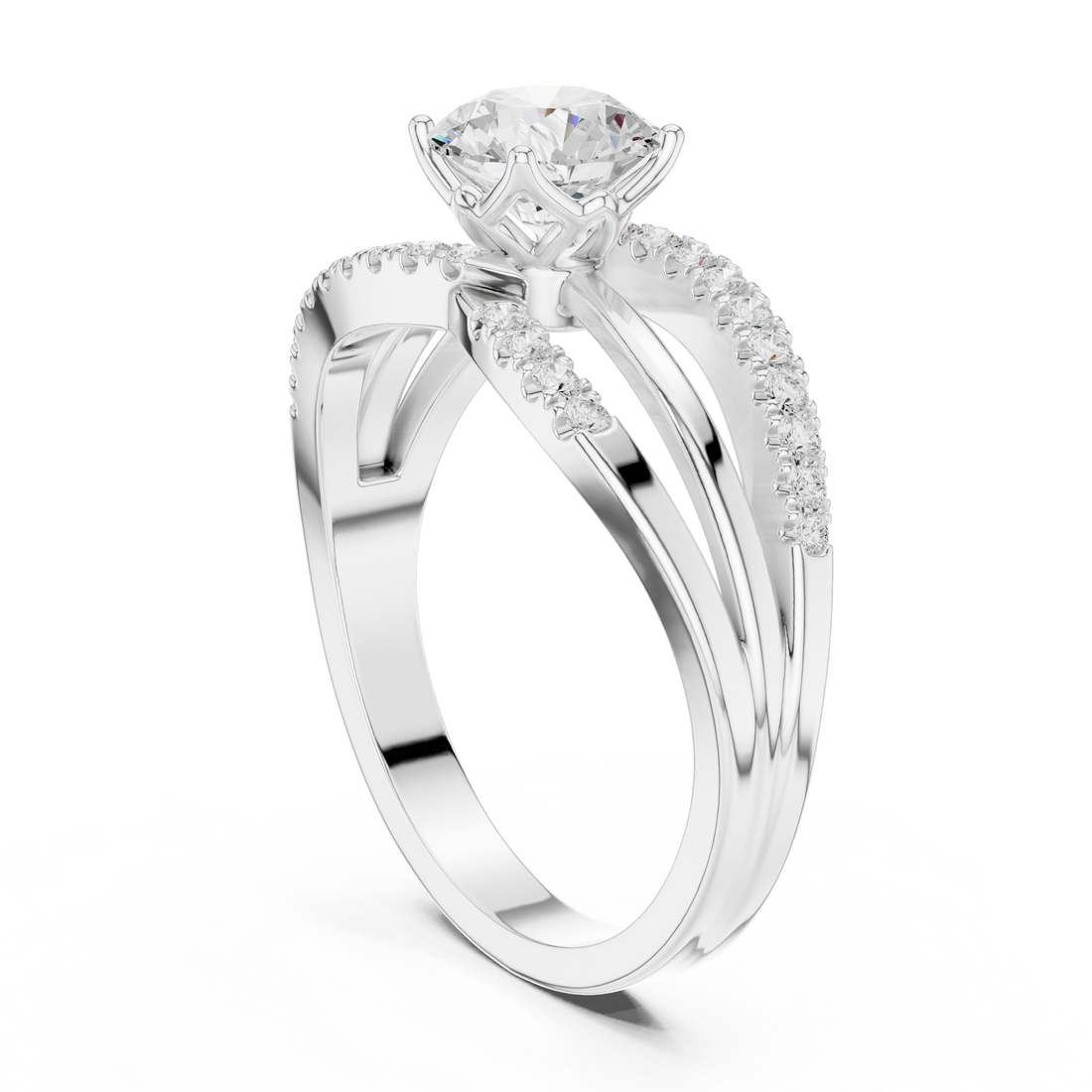 Lab Diamond Wedding Band, Round Brilliant EF/VS Matching Band with Engagement Ring, Stacking Band Gift 14K Gold