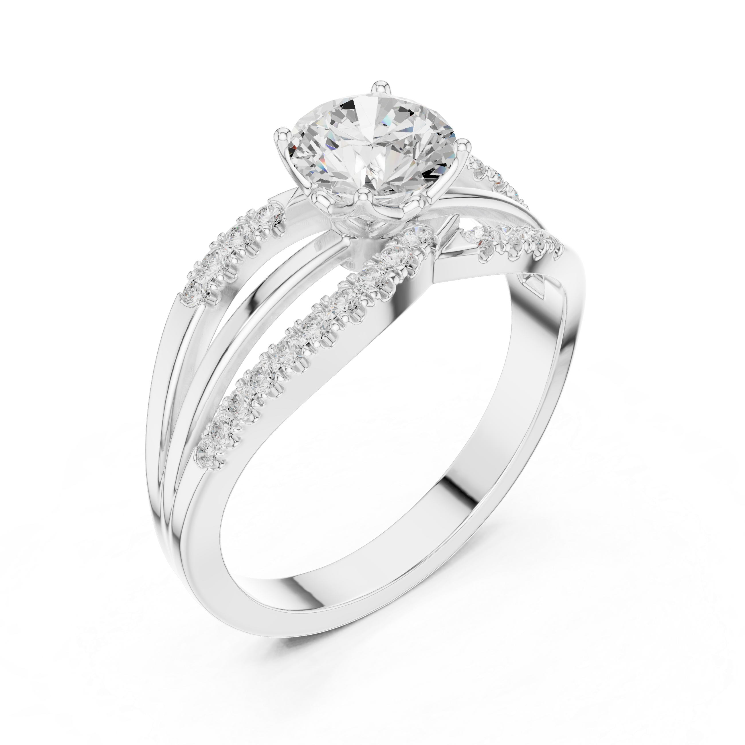 Lab Diamond Wedding Band, Round Brilliant EF/VS Matching Band with Engagement Ring, Stacking Band Gift 14K Gold