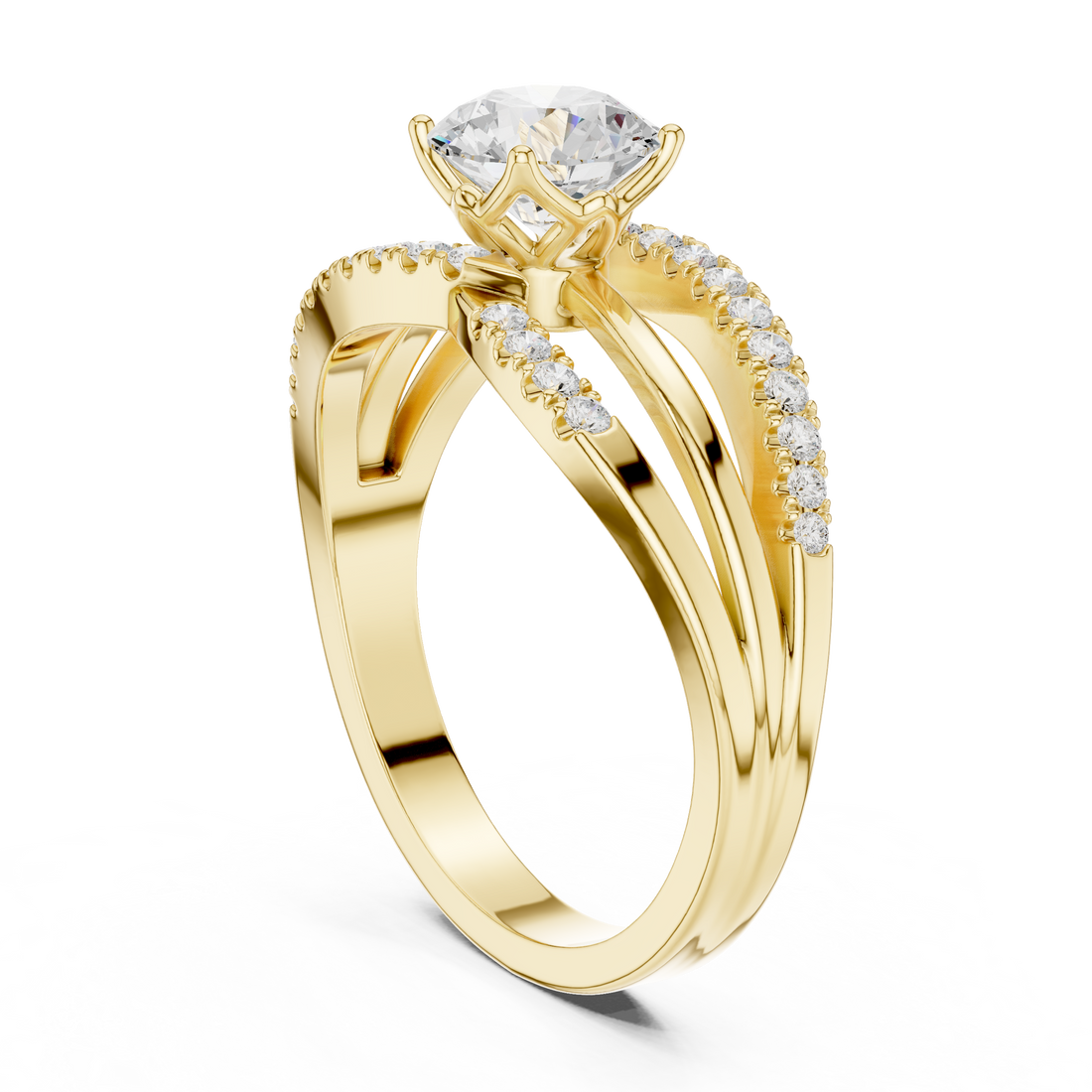 Lab Diamond Wedding Band, Round Brilliant EF/VS Matching Band with Engagement Ring, Stacking Band Gift 14K Gold