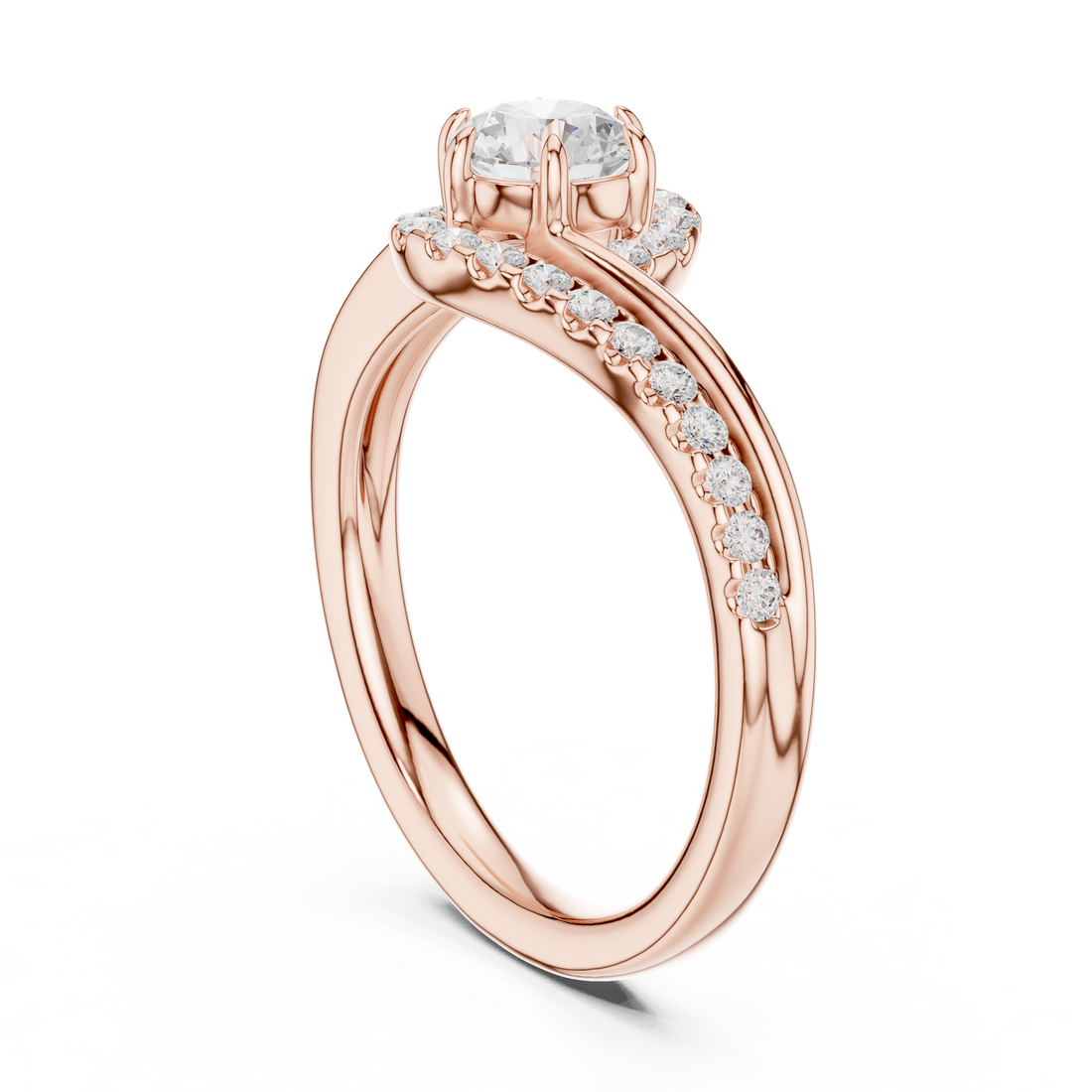 Lab Diamond Wedding Band, Round Brilliant EF/VS Matching Band with Engagement Ring, Stacking Band Gift 14K Gold