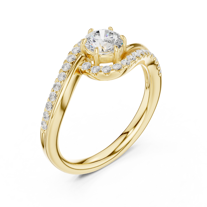 Lab Diamond Wedding Band, Round Brilliant EF/VS Matching Band with Engagement Ring, Stacking Band Gift 14K Gold