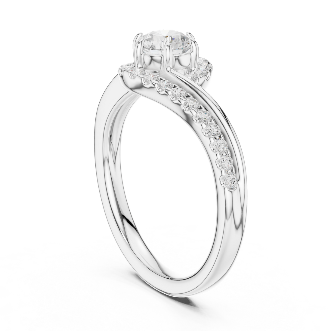 Lab Diamond Wedding Band, Round Brilliant EF/VS Matching Band with Engagement Ring, Stacking Band Gift 14K Gold