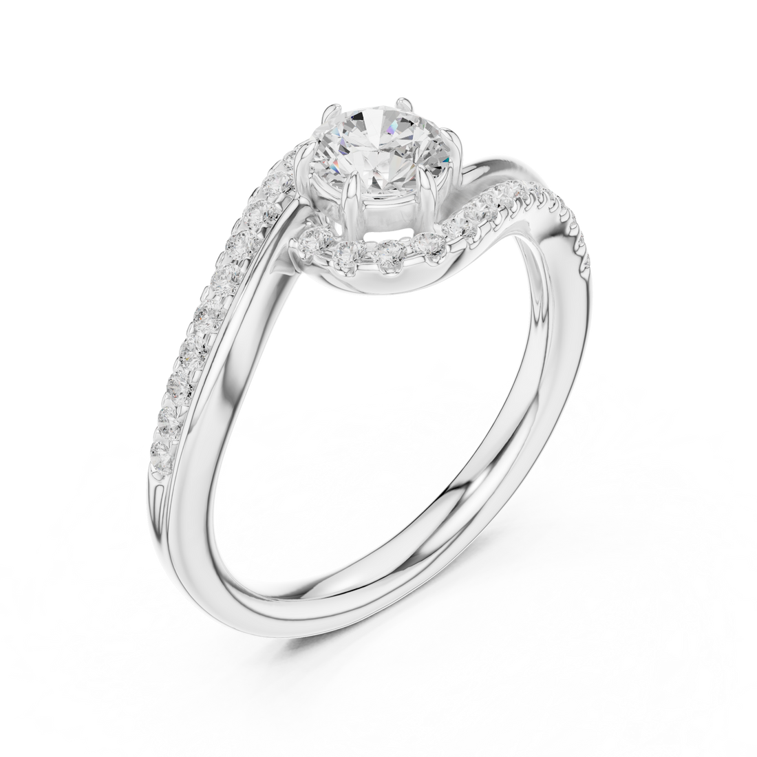 Lab Diamond Wedding Band, Round Brilliant EF/VS Matching Band with Engagement Ring, Stacking Band Gift 14K Gold