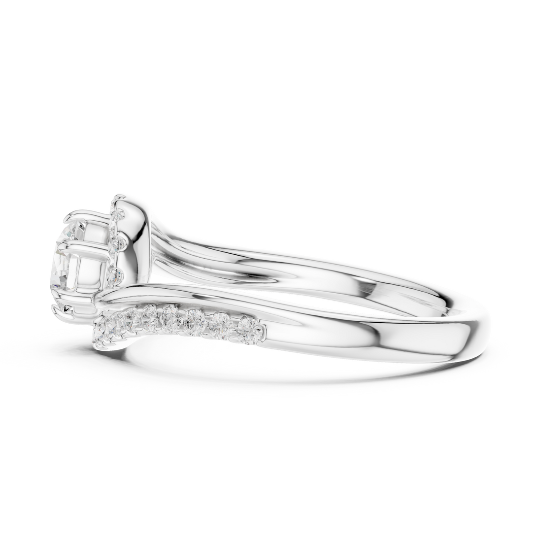 Lab Diamond Wedding Band, Round Brilliant EF/VS Matching Band with Engagement Ring, Stacking Band Gift 14K Gold