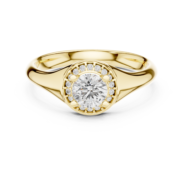 Lab Diamond Wedding Band, Round Brilliant EF/VS Matching Band with Engagement Ring, Stacking Band Gift 14K Gold