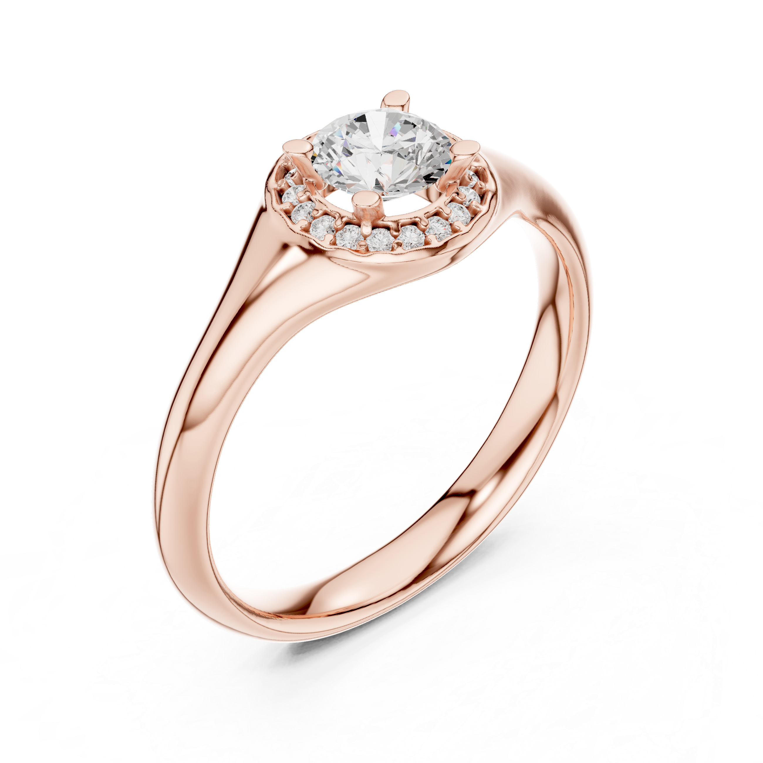Lab Diamond Wedding Band, Round Brilliant EF/VS Matching Band with Engagement Ring, Stacking Band Gift 14K Gold