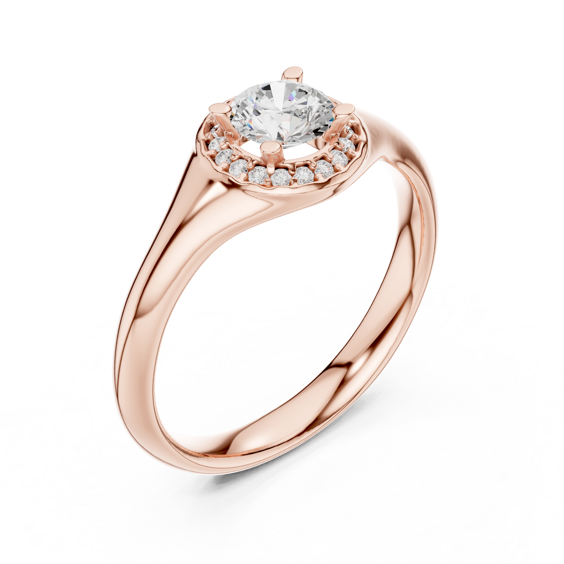 Lab Diamond Wedding Band, Round Brilliant EF/VS Matching Band with Engagement Ring, Stacking Band Gift 14K Gold