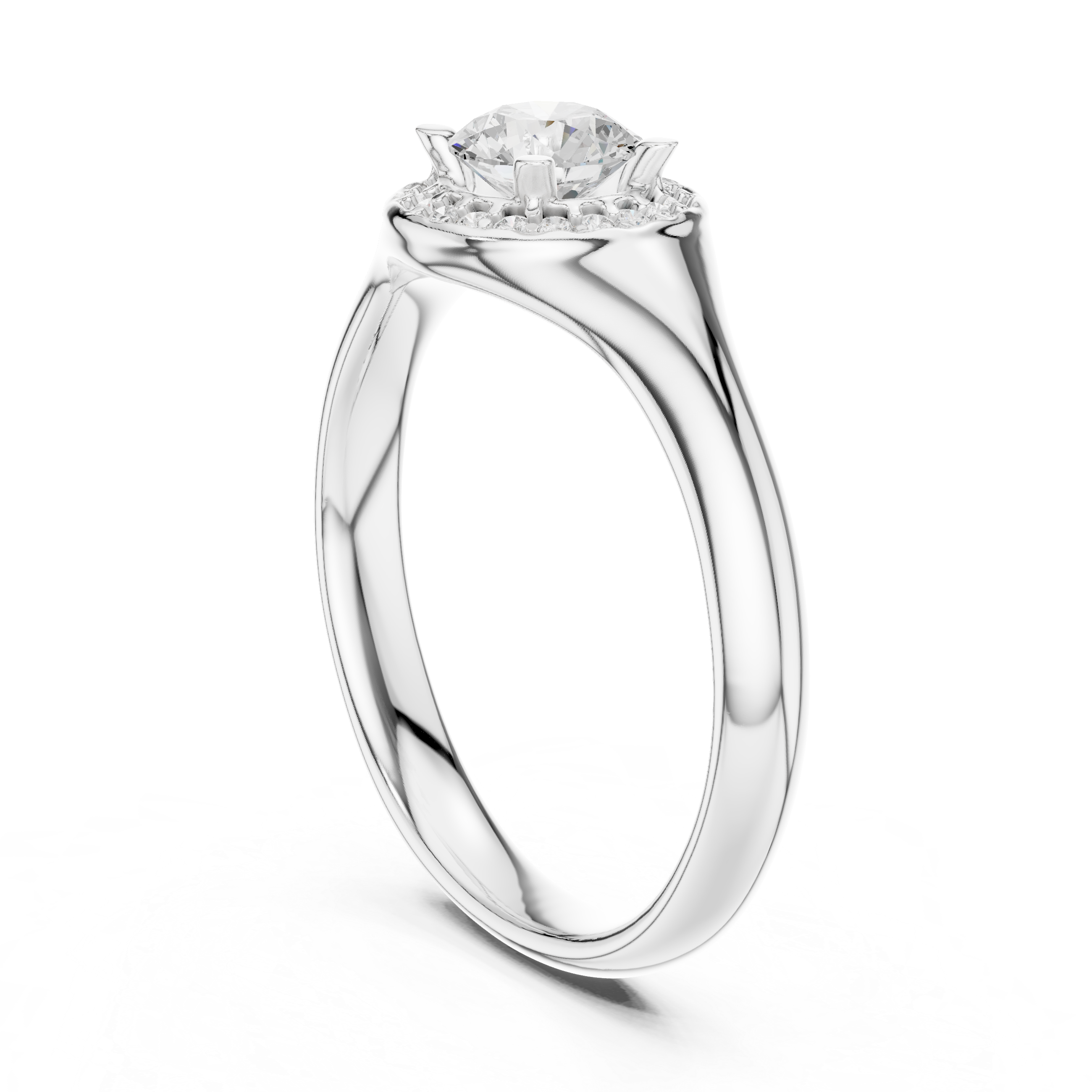 Lab Diamond Wedding Band, Round Brilliant EF/VS Matching Band with Engagement Ring, Stacking Band Gift 14K Gold