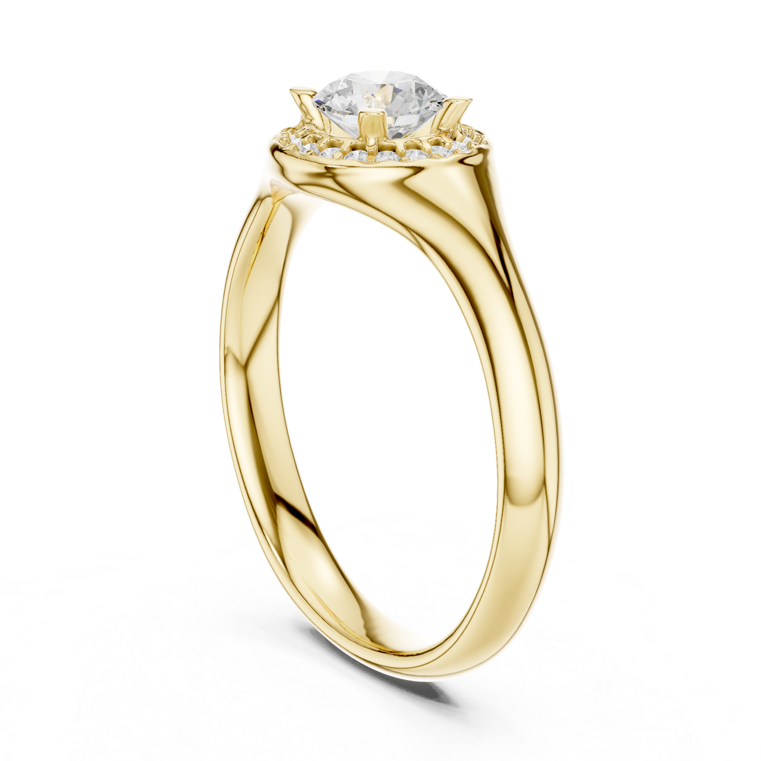 Lab Diamond Wedding Band, Round Brilliant EF/VS Matching Band with Engagement Ring, Stacking Band Gift 14K Gold