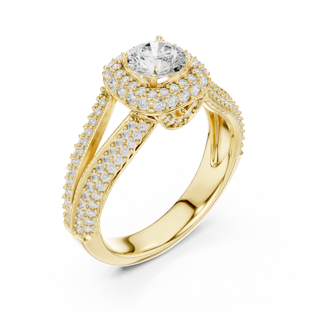 Lab Diamond Wedding Band, Round Brilliant EF/VS Matching Band with Engagement Ring, Stacking Band Gift 14K Gold