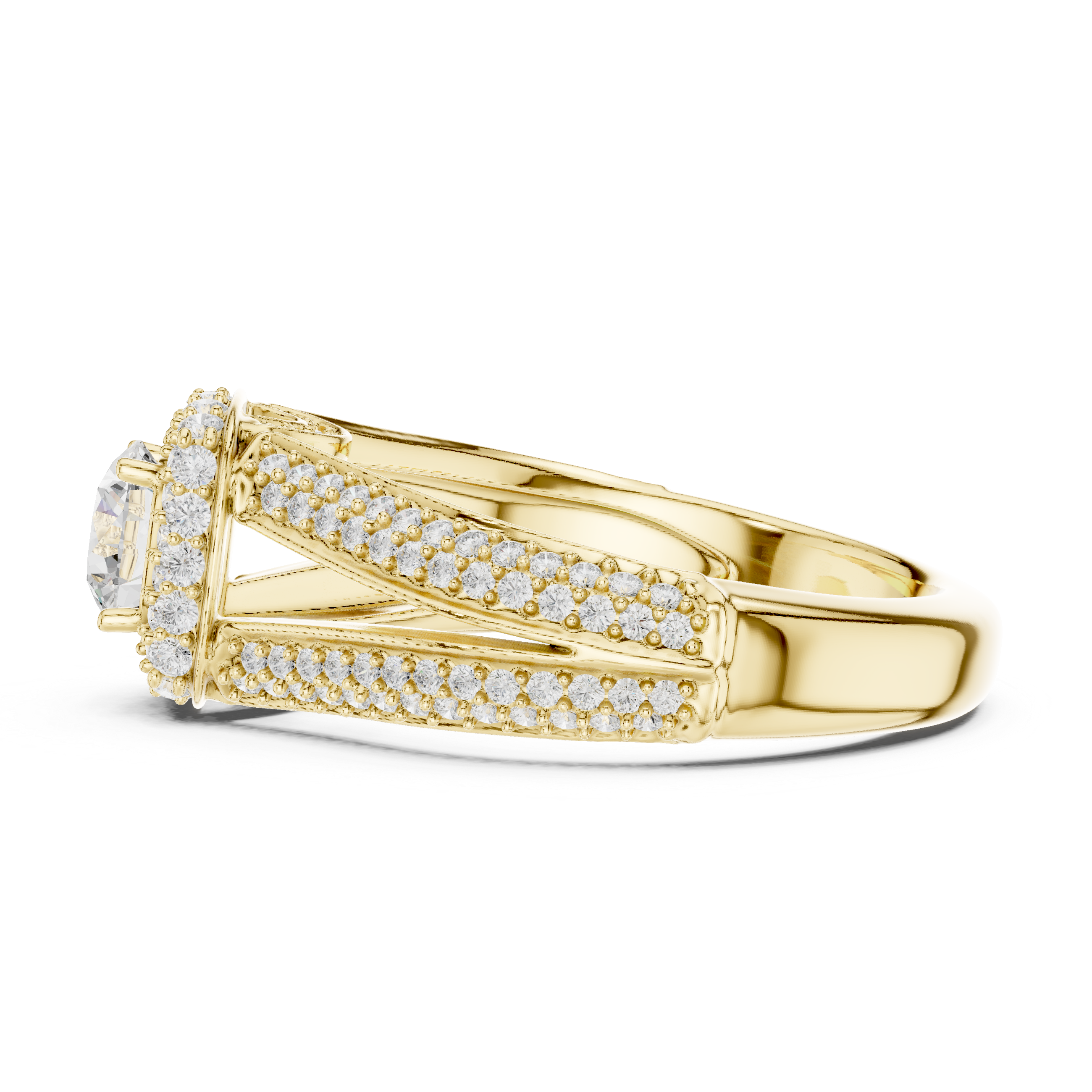 Lab Diamond Wedding Band, Round Brilliant EF/VS Matching Band with Engagement Ring, Stacking Band Gift 14K Gold