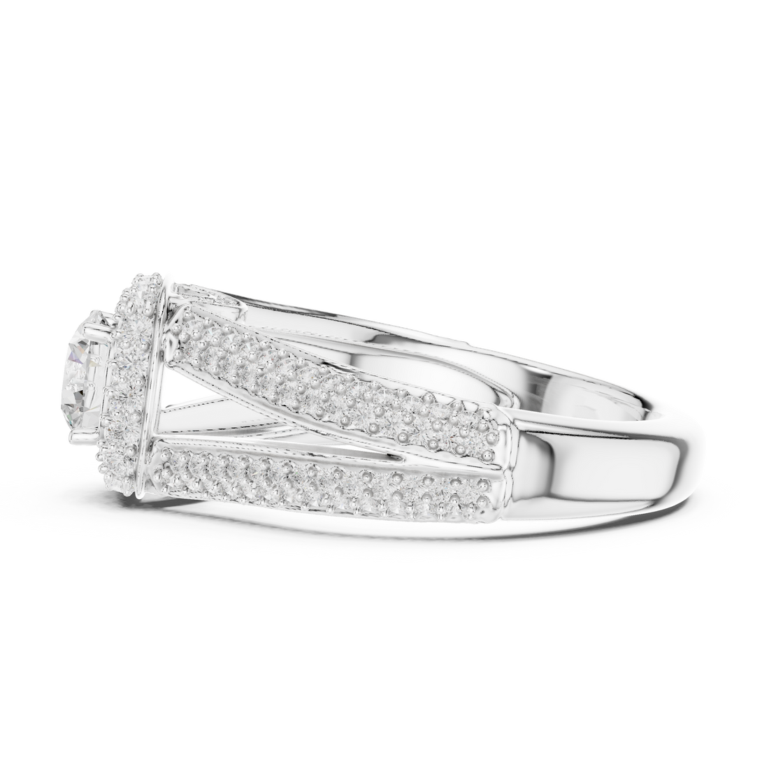 Lab Diamond Wedding Band, Round Brilliant EF/VS Matching Band with Engagement Ring, Stacking Band Gift 14K Gold