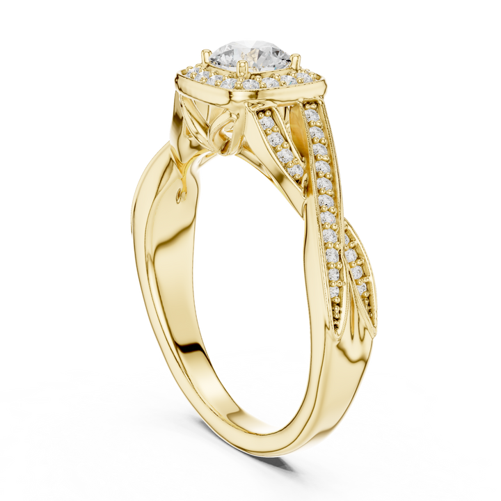Lab Diamond Wedding Band, Round Brilliant EF/VS Matching Band with Engagement Ring, Stacking Band Gift 14K Gold