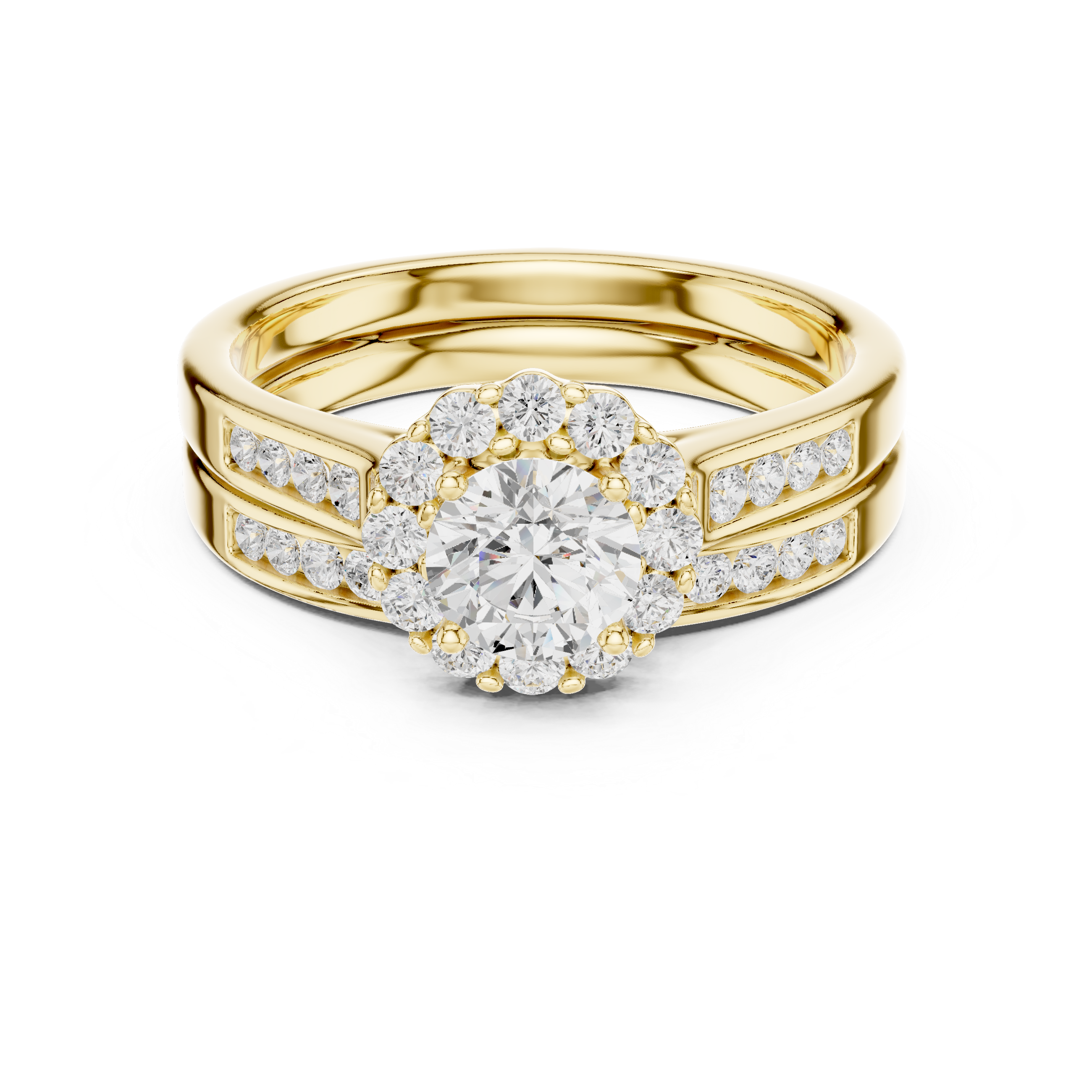 Lab Diamond Wedding Band, Round Brilliant EF/VS Matching Band with Engagement Ring, Stacking Band Gift 14K Gold