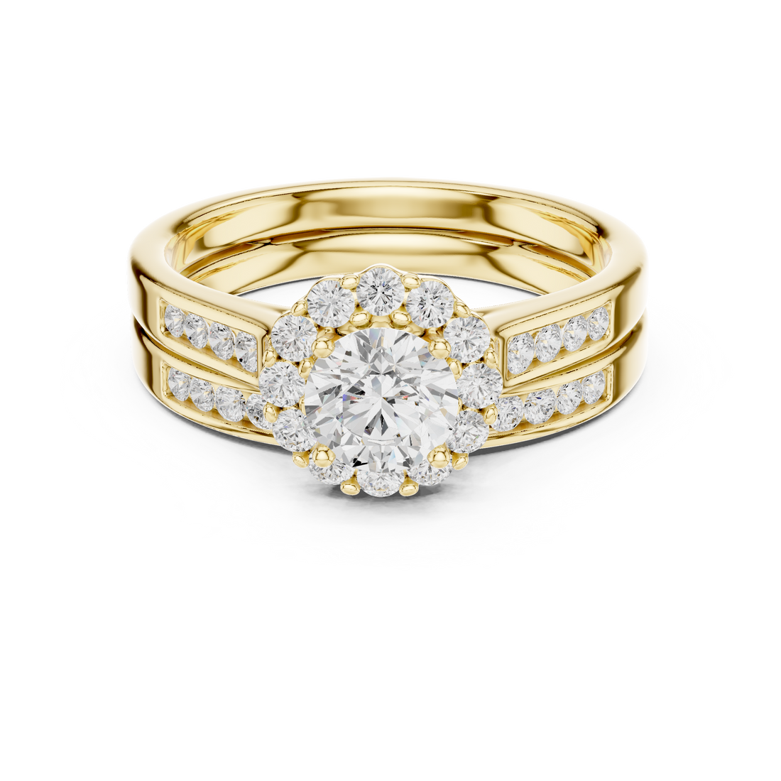 Lab Diamond Wedding Band, Round Brilliant EF/VS Matching Band with Engagement Ring, Stacking Band Gift 14K Gold