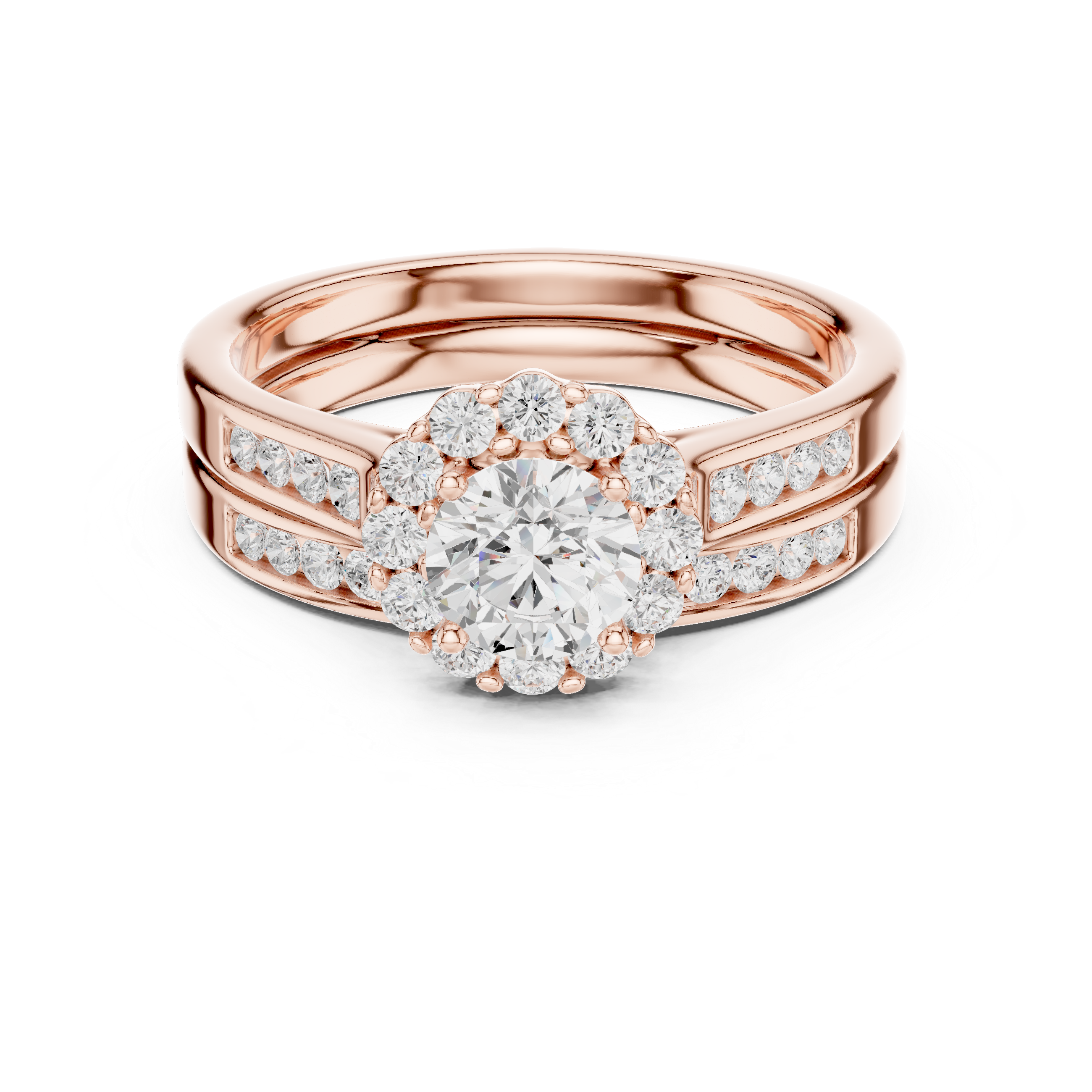 Lab Diamond Wedding Band, Round Brilliant EF/VS Matching Band with Engagement Ring, Stacking Band Gift 14K Gold