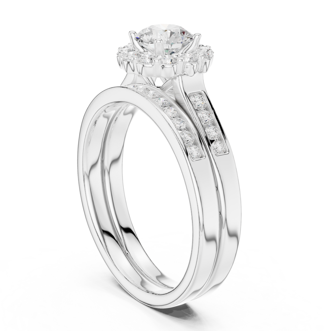 Lab Diamond Wedding Band, Round Brilliant EF/VS Matching Band with Engagement Ring, Stacking Band Gift 14K Gold