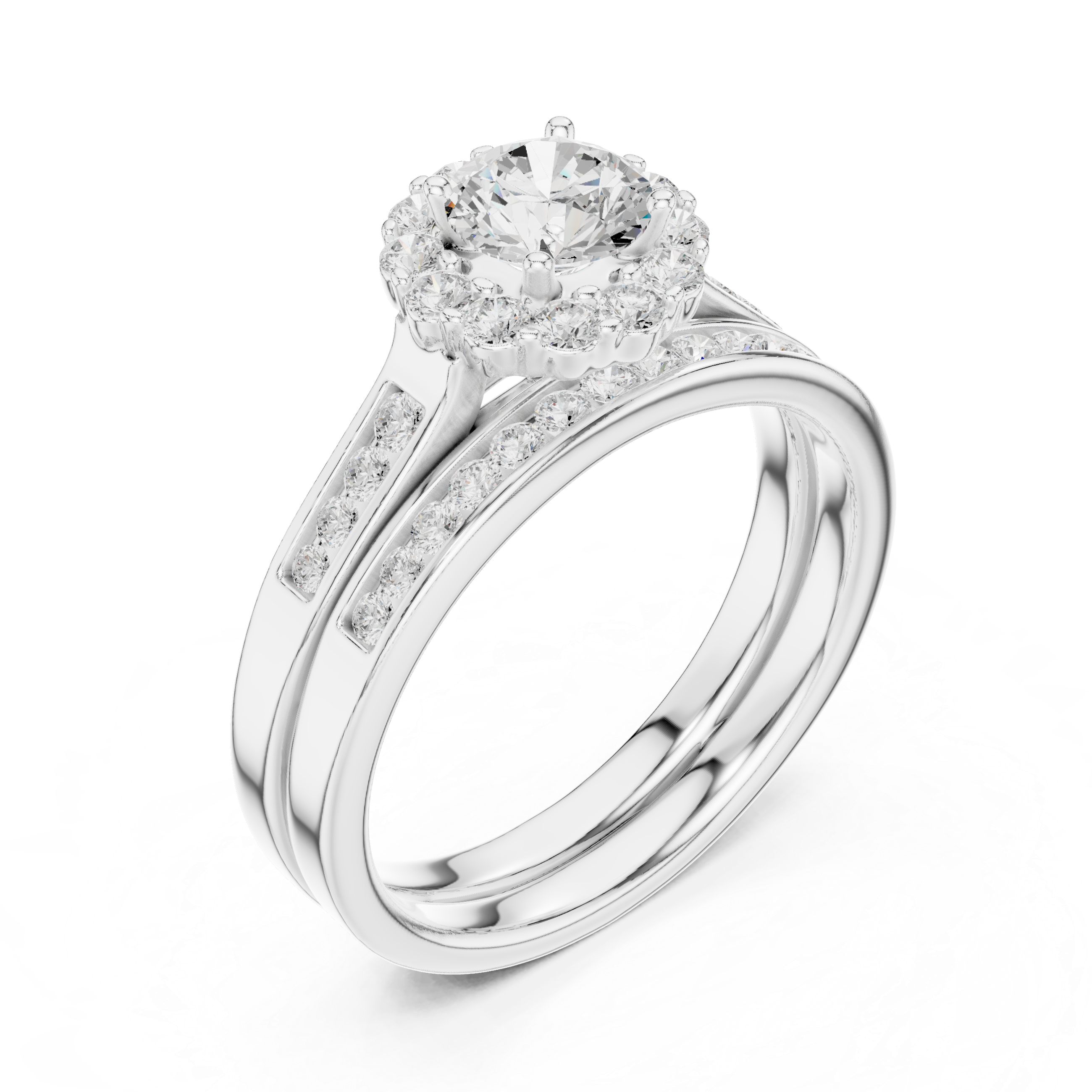 Lab Diamond Wedding Band, Round Brilliant EF/VS Matching Band with Engagement Ring, Stacking Band Gift 14K Gold