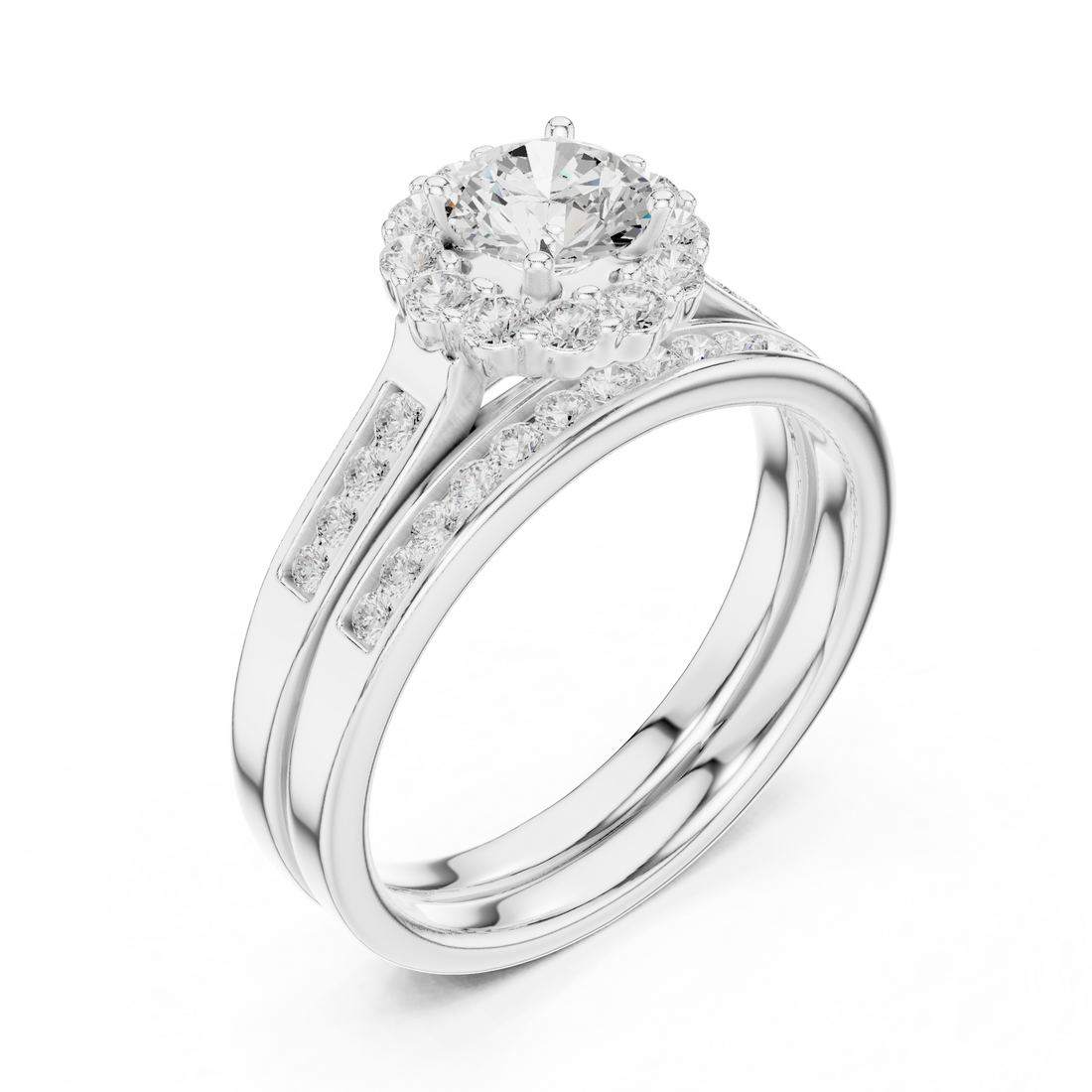 Lab Diamond Wedding Band, Round Brilliant EF/VS Matching Band with Engagement Ring, Stacking Band Gift 14K Gold