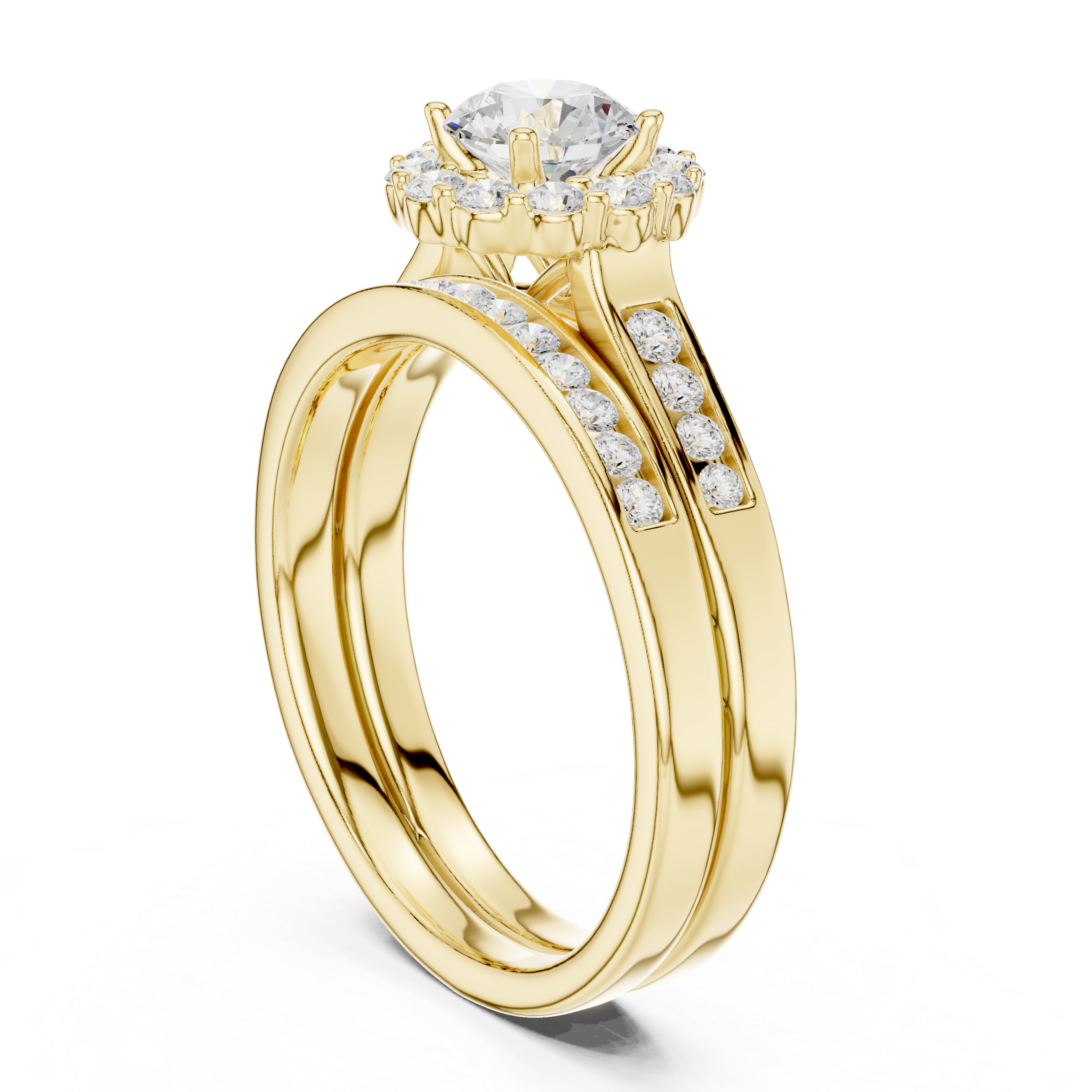 Lab Diamond Wedding Band, Round Brilliant EF/VS Matching Band with Engagement Ring, Stacking Band Gift 14K Gold