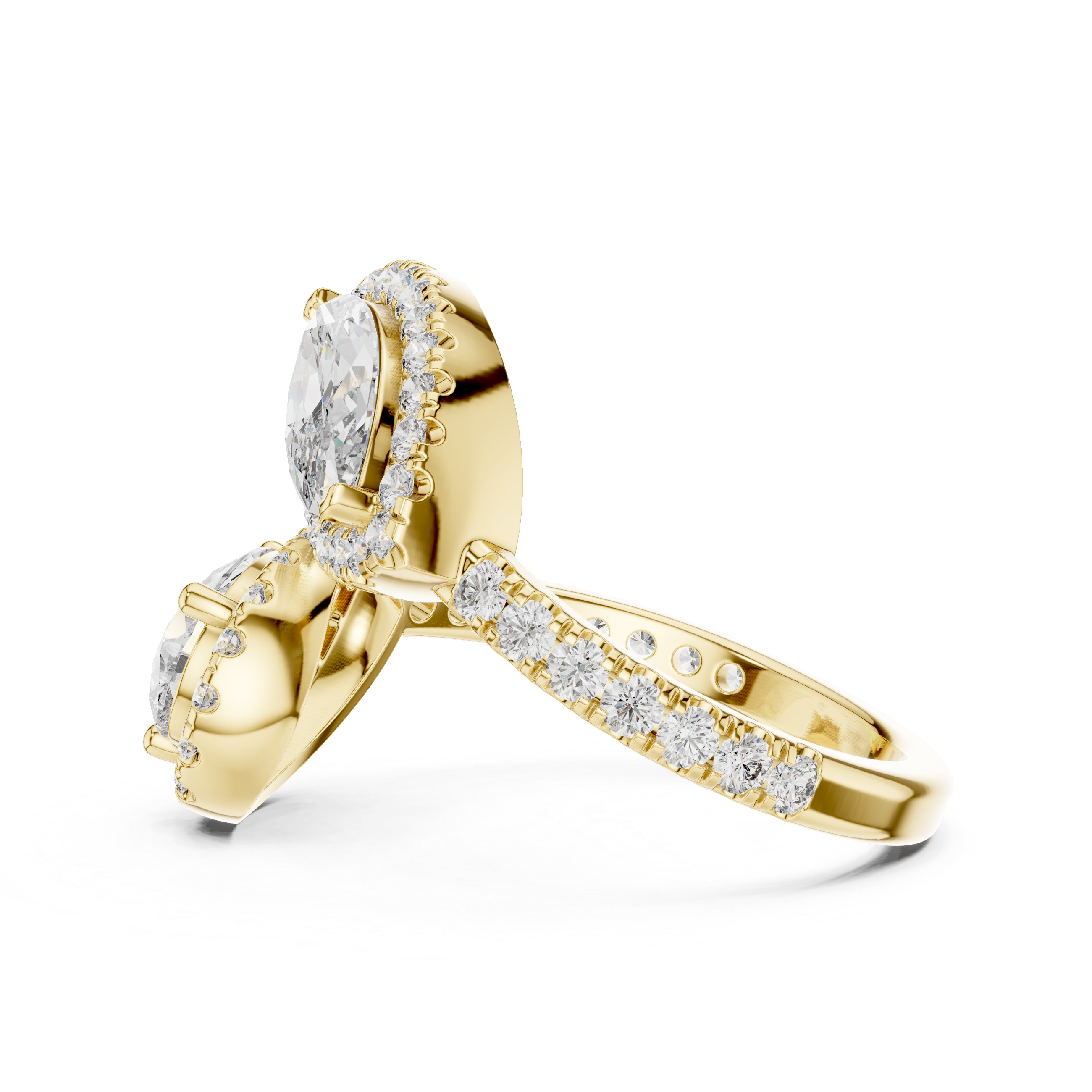 2.63CTW EF VS/SI Lab-Grown Diamond Ring Engagement or Wedding Ring for Women in 14K Gold, Perfect Anniversary Gift