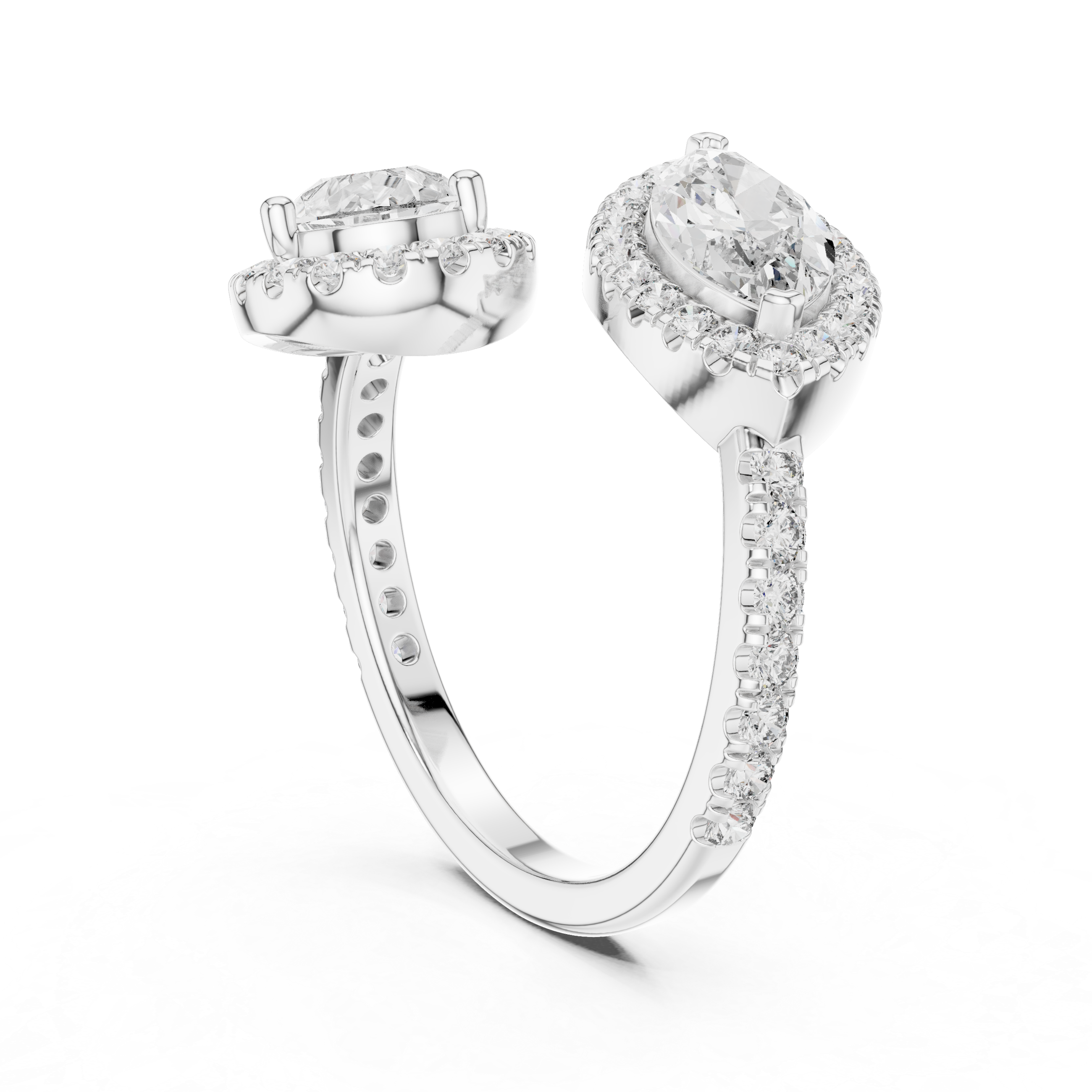 2.63CTW EF VS/SI Lab-Grown Diamond Ring Engagement or Wedding Ring for Women in 14K Gold, Perfect Anniversary Gift