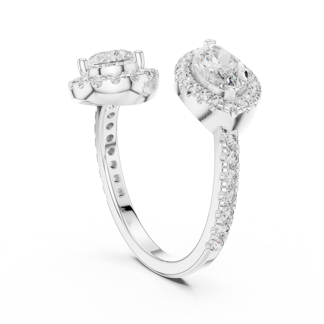 2.63CTW EF VS/SI Lab-Grown Diamond Ring Engagement or Wedding Ring for Women in 14K Gold, Perfect Anniversary Gift