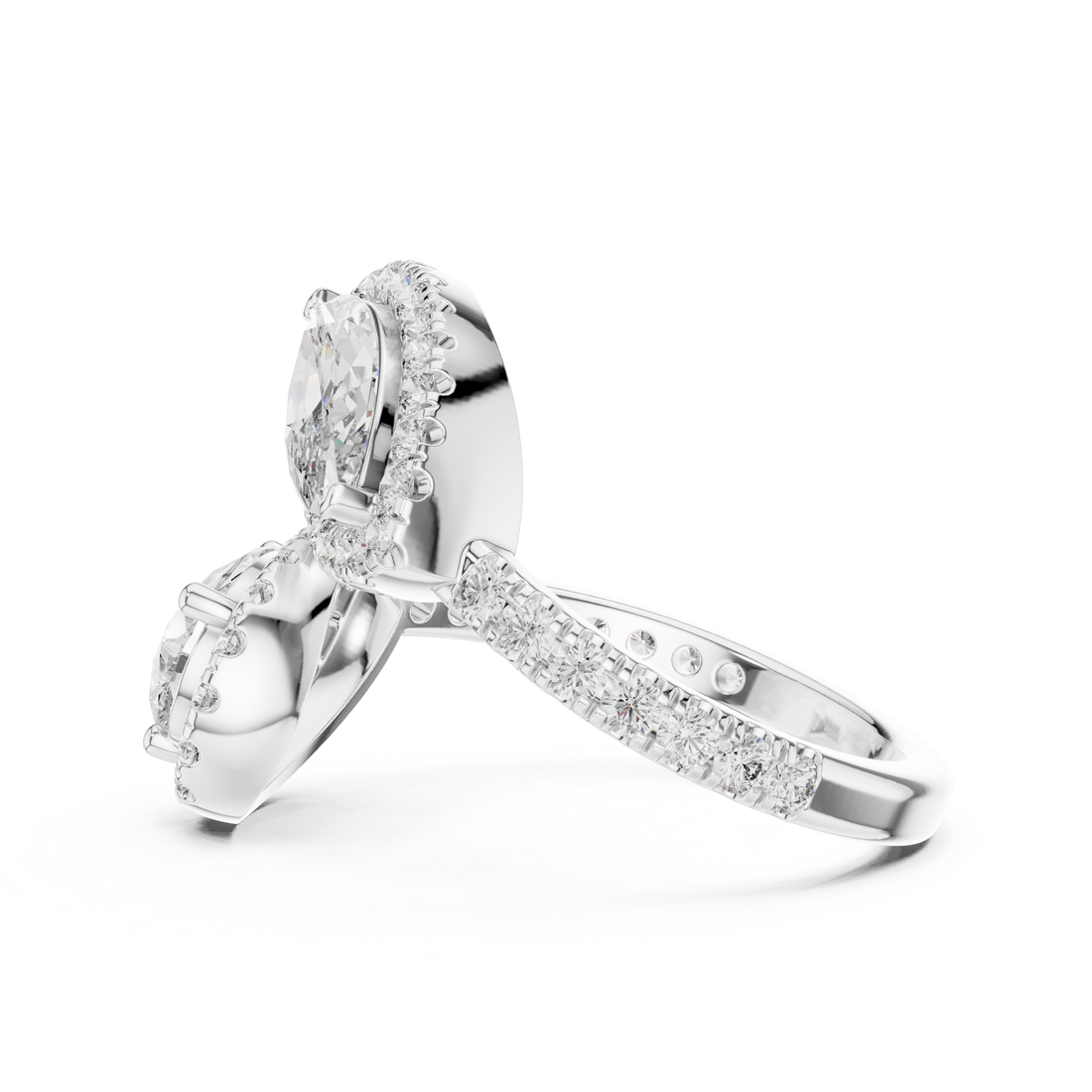2.63CTW EF VS/SI Lab-Grown Diamond Ring Engagement or Wedding Ring for Women in 14K Gold, Perfect Anniversary Gift