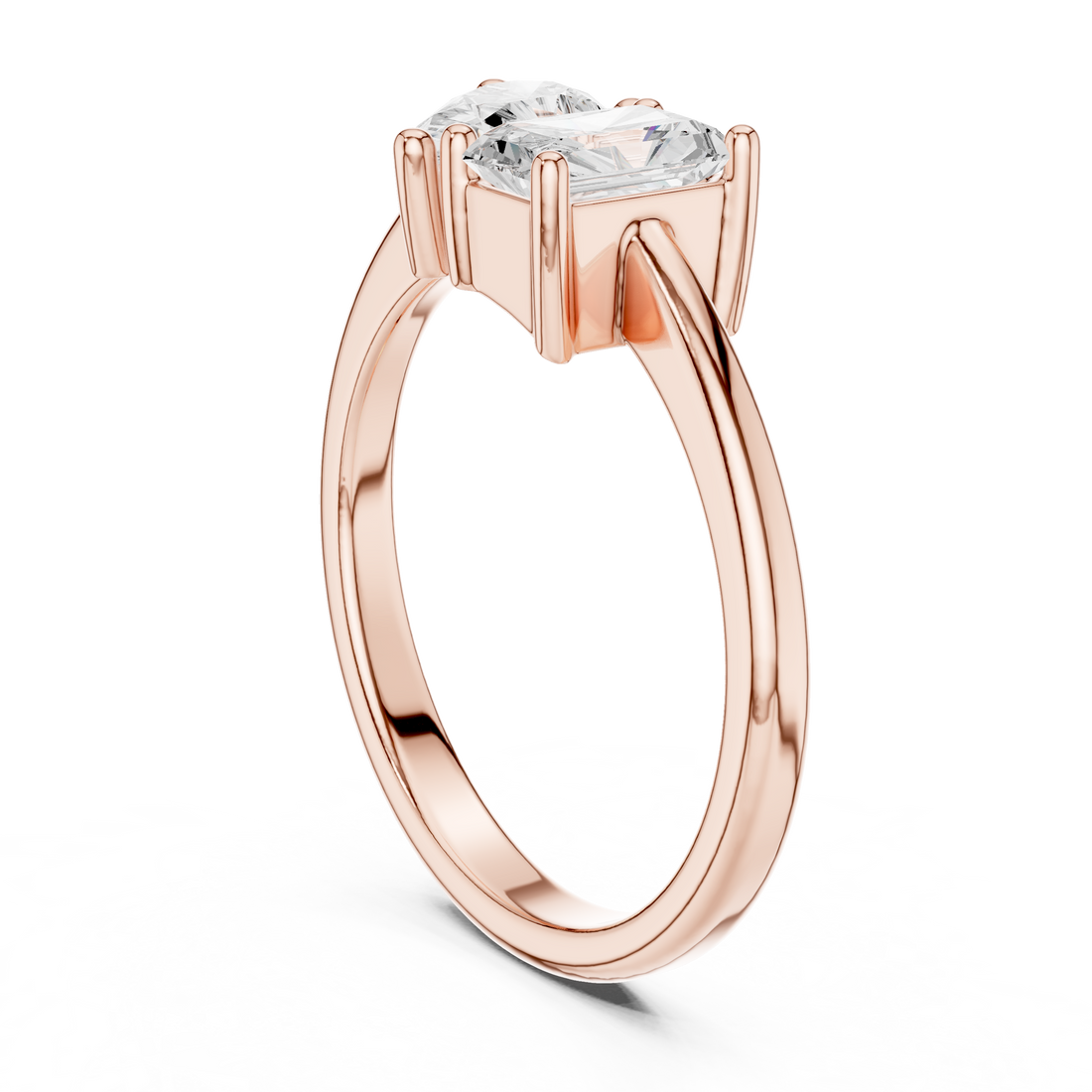 1.14CTW EF VS/SI Lab-Grown Diamond Ring Engagement or Wedding Ring for Women in 14K Gold, Perfect Anniversary Gift