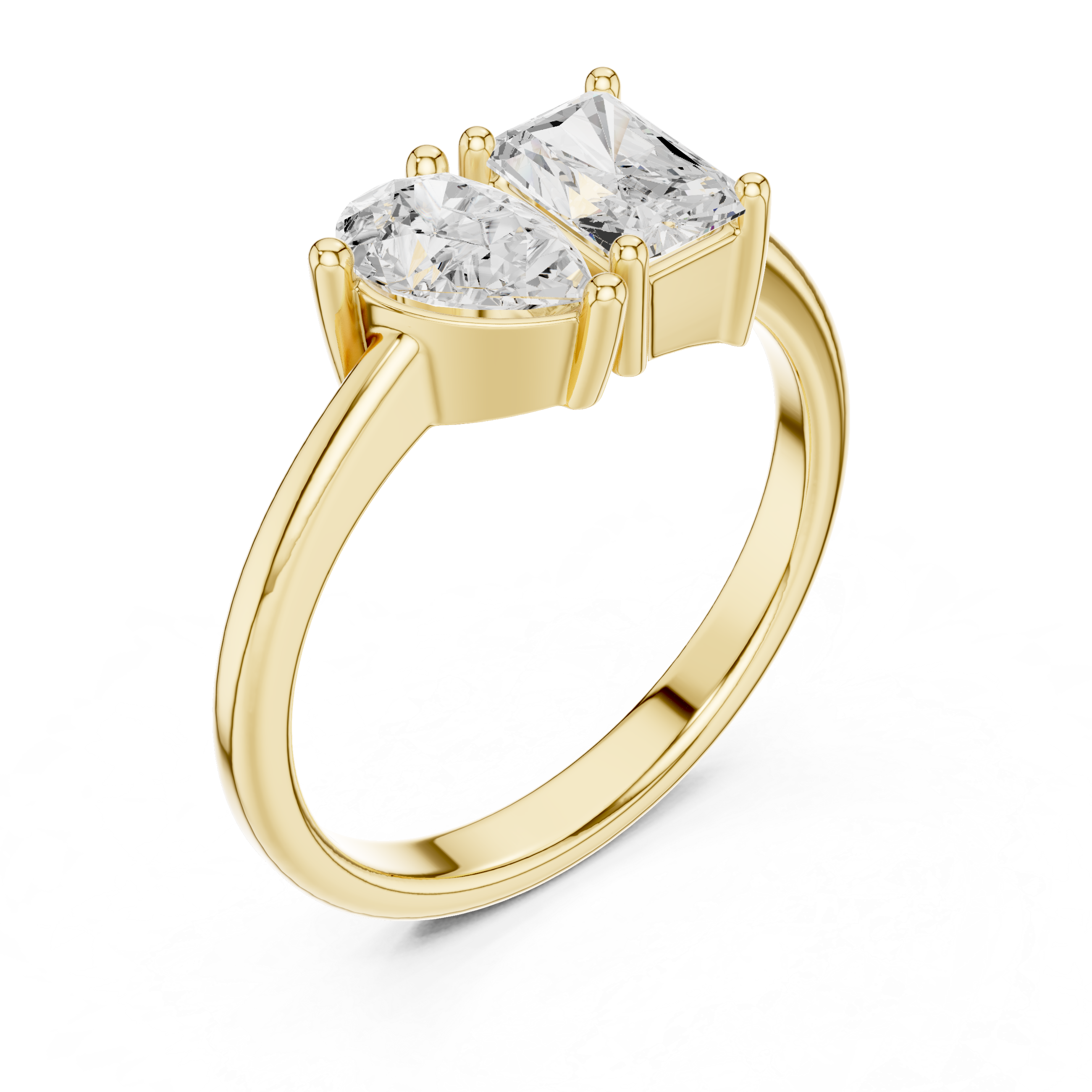1.14CTW EF VS/SI Lab-Grown Diamond Ring Engagement or Wedding Ring for Women in 14K Gold, Perfect Anniversary Gift