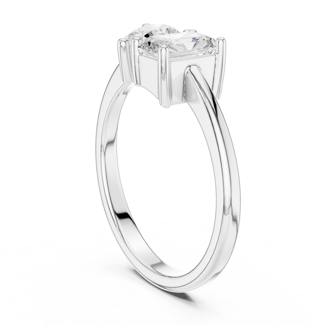 1.14CTW EF VS/SI Lab-Grown Diamond Ring Engagement or Wedding Ring for Women in 14K Gold, Perfect Anniversary Gift