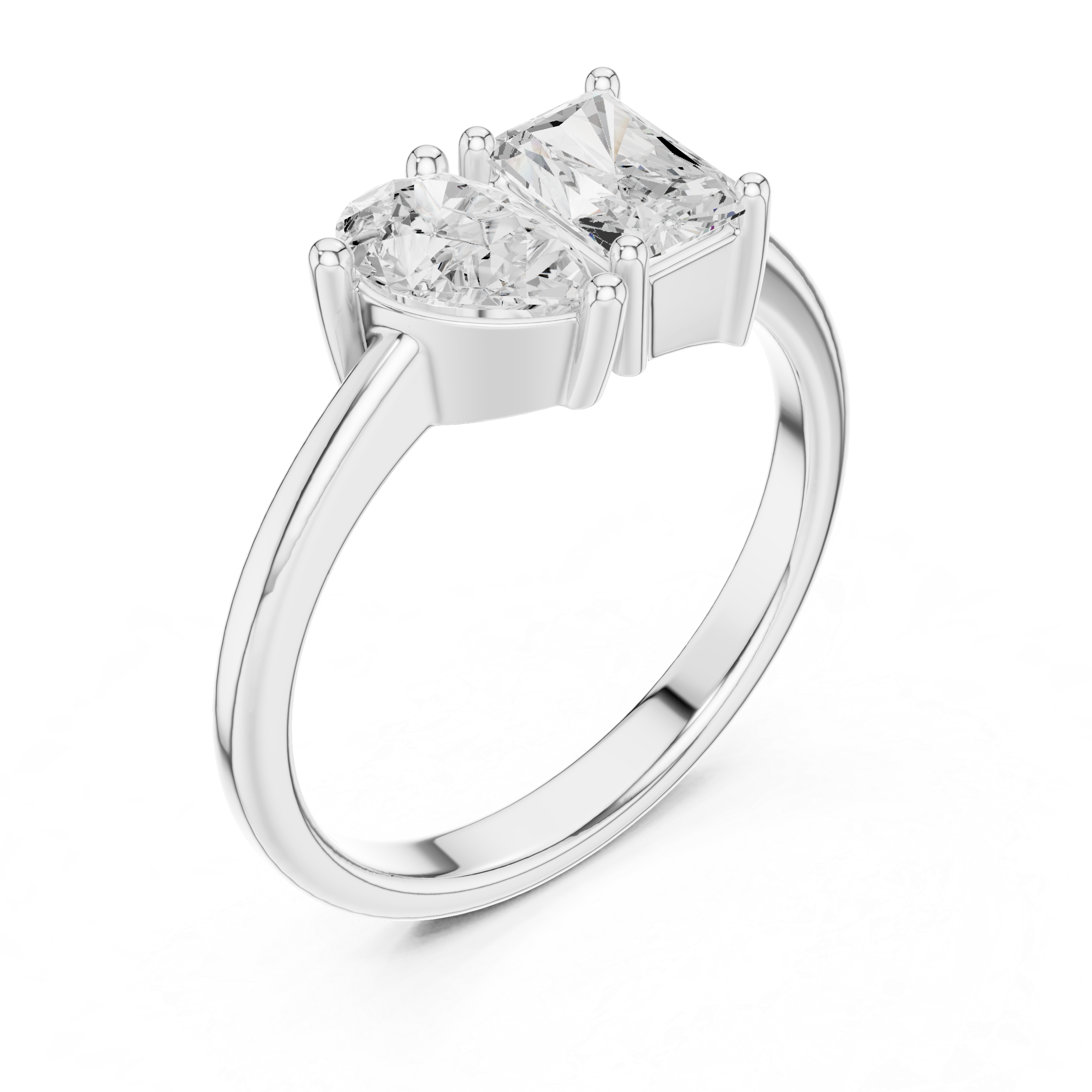 1.14CTW EF VS/SI Lab-Grown Diamond Ring Engagement or Wedding Ring for Women in 14K Gold, Perfect Anniversary Gift