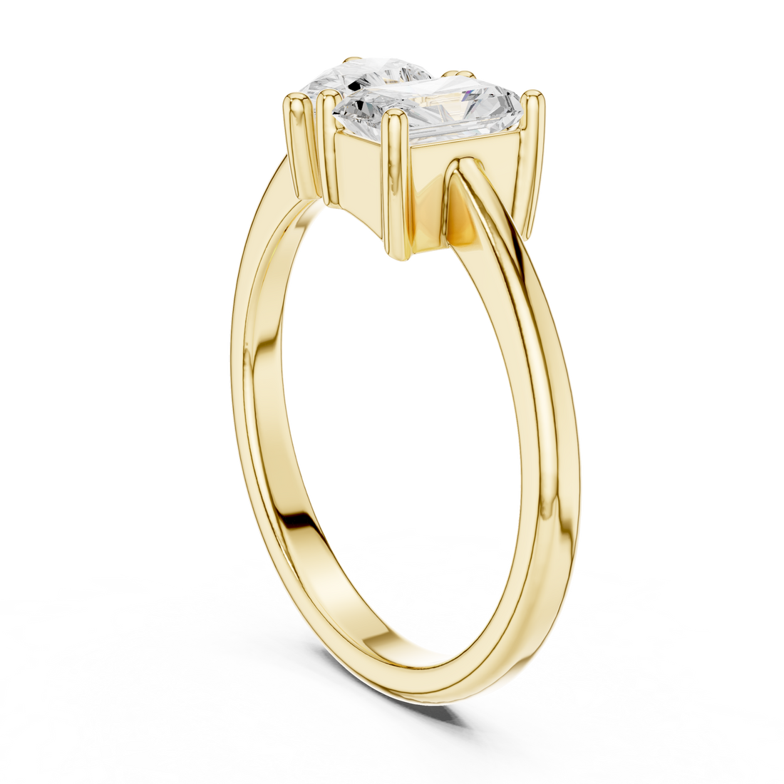 1.14CTW EF VS/SI Lab-Grown Diamond Ring Engagement or Wedding Ring for Women in 14K Gold, Perfect Anniversary Gift