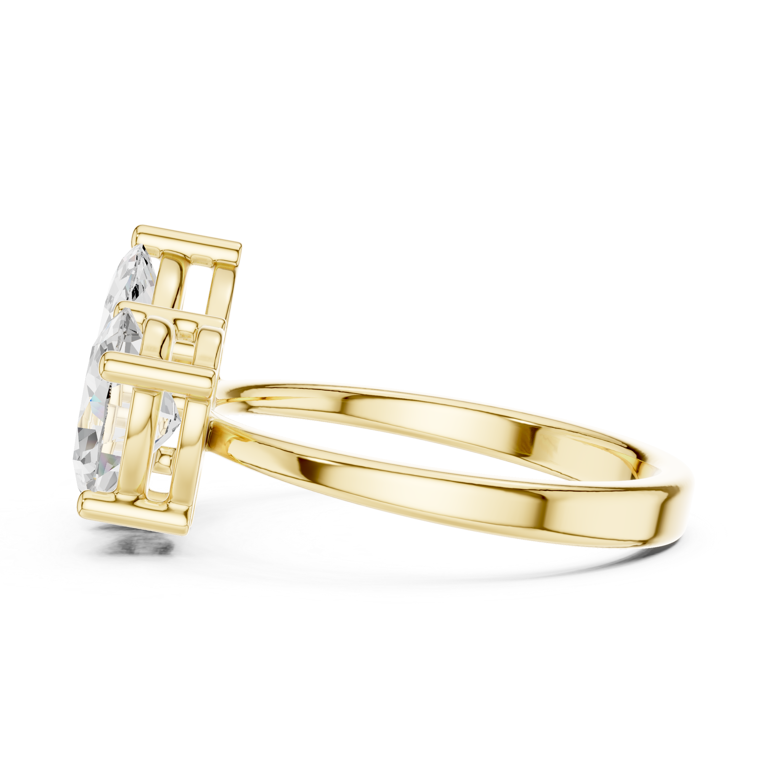 2.03CTW EF VS/SI Lab-Grown Diamond Ring Engagement or Wedding Ring for Women in 14K Gold, Perfect Anniversary Gift