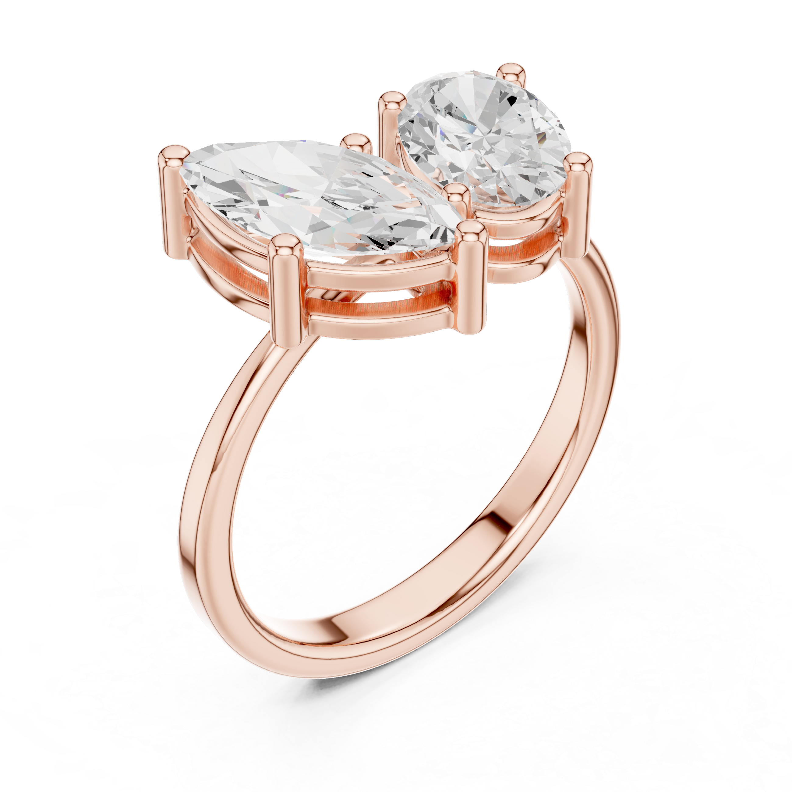 2.03CTW EF VS/SI Lab-Grown Diamond Ring Engagement or Wedding Ring for Women in 14K Gold, Perfect Anniversary Gift