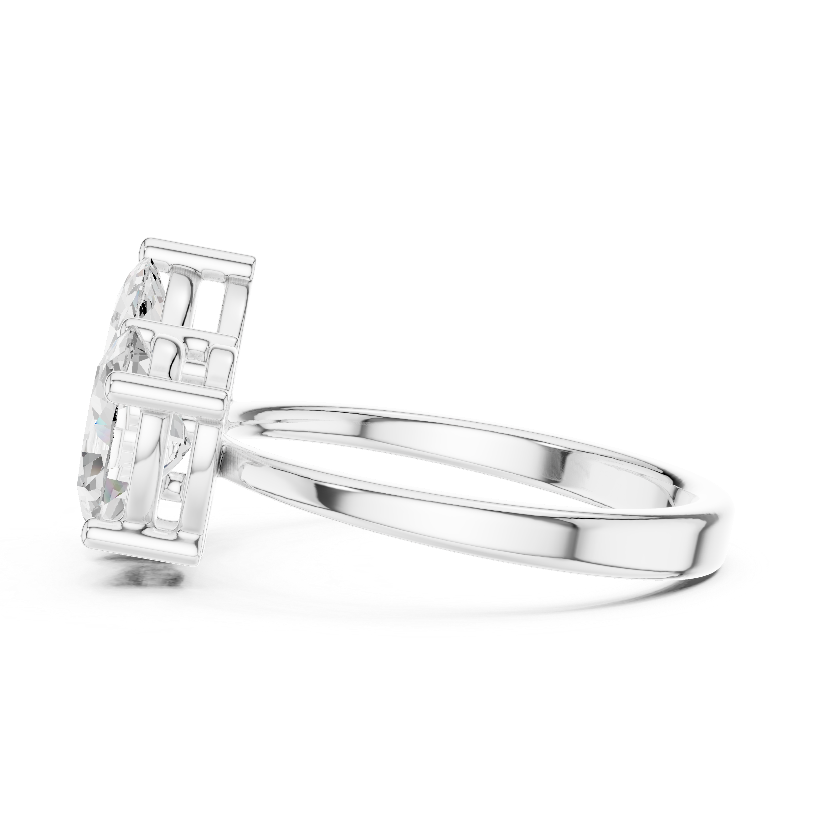 2.03CTW EF VS/SI Lab-Grown Diamond Ring Engagement or Wedding Ring for Women in 14K Gold, Perfect Anniversary Gift
