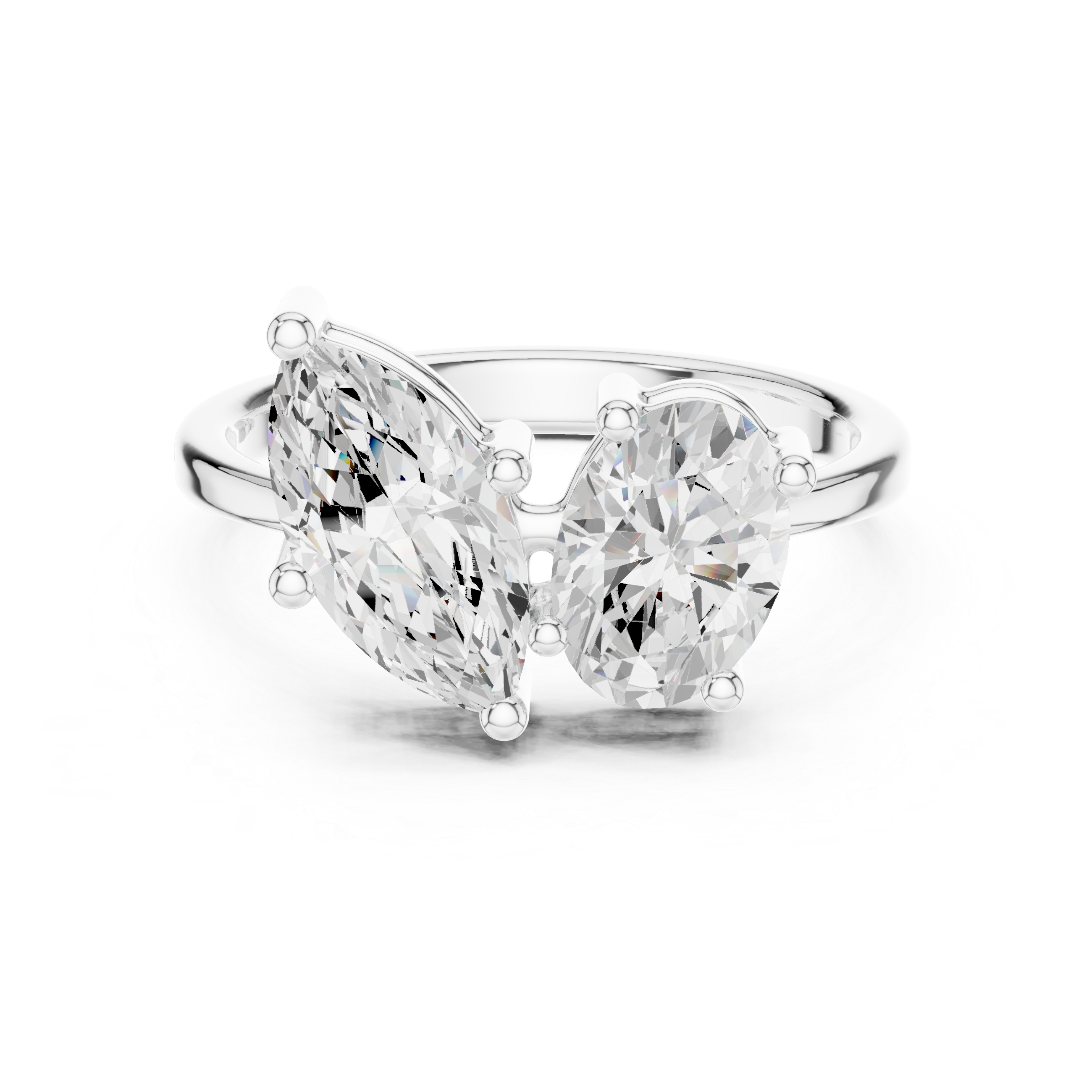 2.03CTW EF VS/SI Lab-Grown Diamond Ring Engagement or Wedding Ring for Women in 14K Gold, Perfect Anniversary Gift