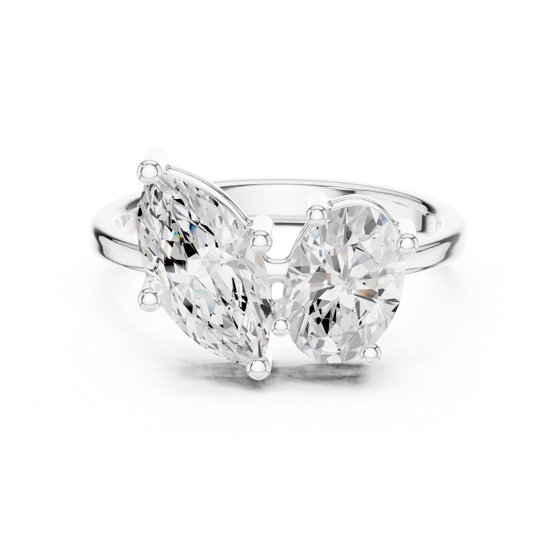 2.03CTW EF VS/SI Lab-Grown Diamond Ring Engagement or Wedding Ring for Women in 14K Gold, Perfect Anniversary Gift