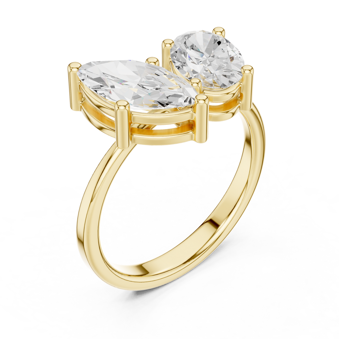 2.03CTW EF VS/SI Lab-Grown Diamond Ring Engagement or Wedding Ring for Women in 14K Gold, Perfect Anniversary Gift