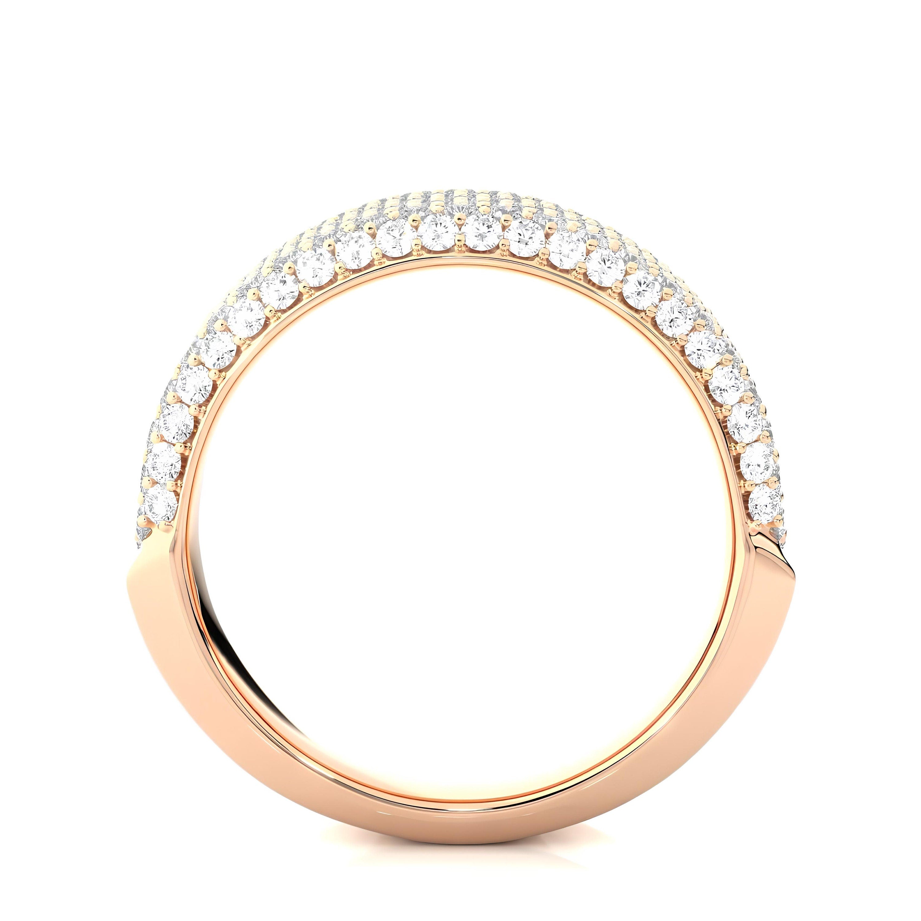 2.00 Carat Lab-Grown EF VS Diamond Cluster Eternity Wedding Band