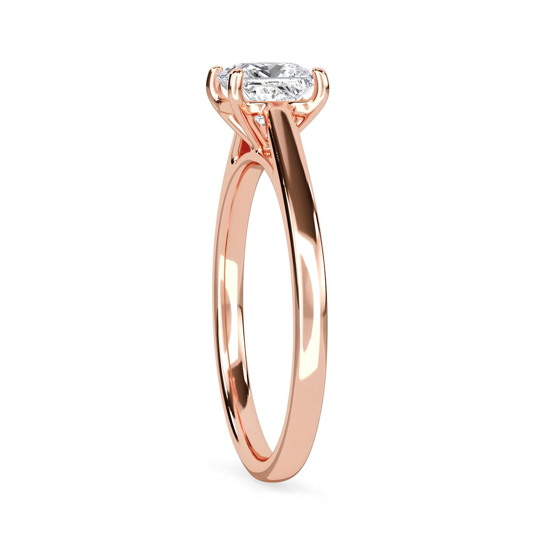 1.00 CT Princess Cut Lab-Grown Diamond Solitaire Engagement Ring – EF VS/SI Clarity in 14K Solid Gold | Timeless Wedding or Anniversary Band