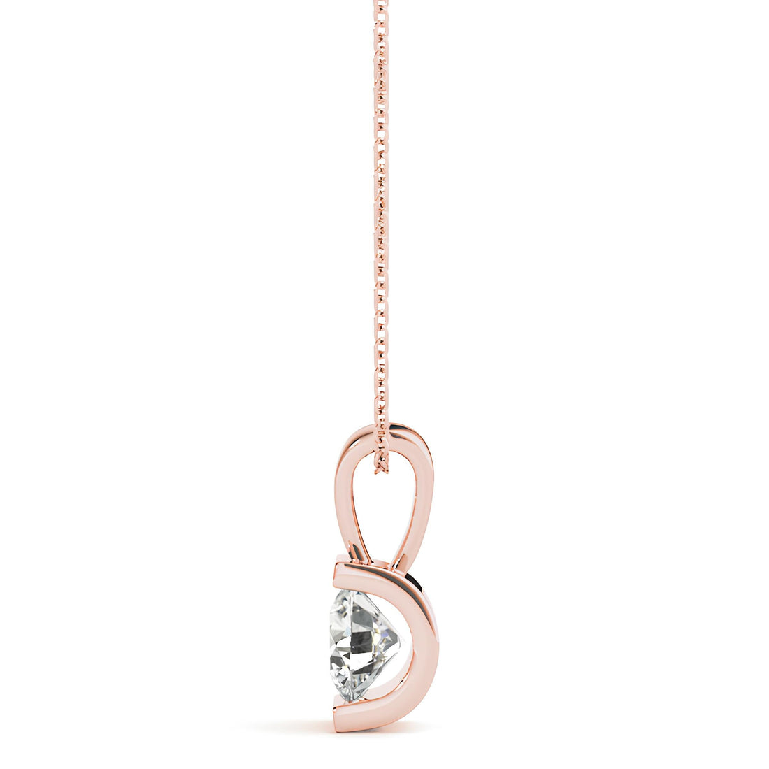 0.25 to 2.00 Ctw Lab Grown Round Diamond Pendant Necklace, IGI Certified Diamond Pendant, Anniversary Gift, Gift for Daughter, Wife & Mother