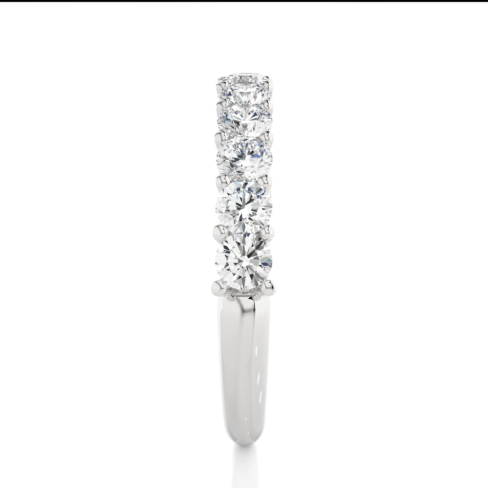 Minimalist Lab Diamond Wedding Band, 2.75 MM Round Brilliant EF/VS Lab Diamond Band, Matching Band with Engagement Ring, Stacking Band Gift