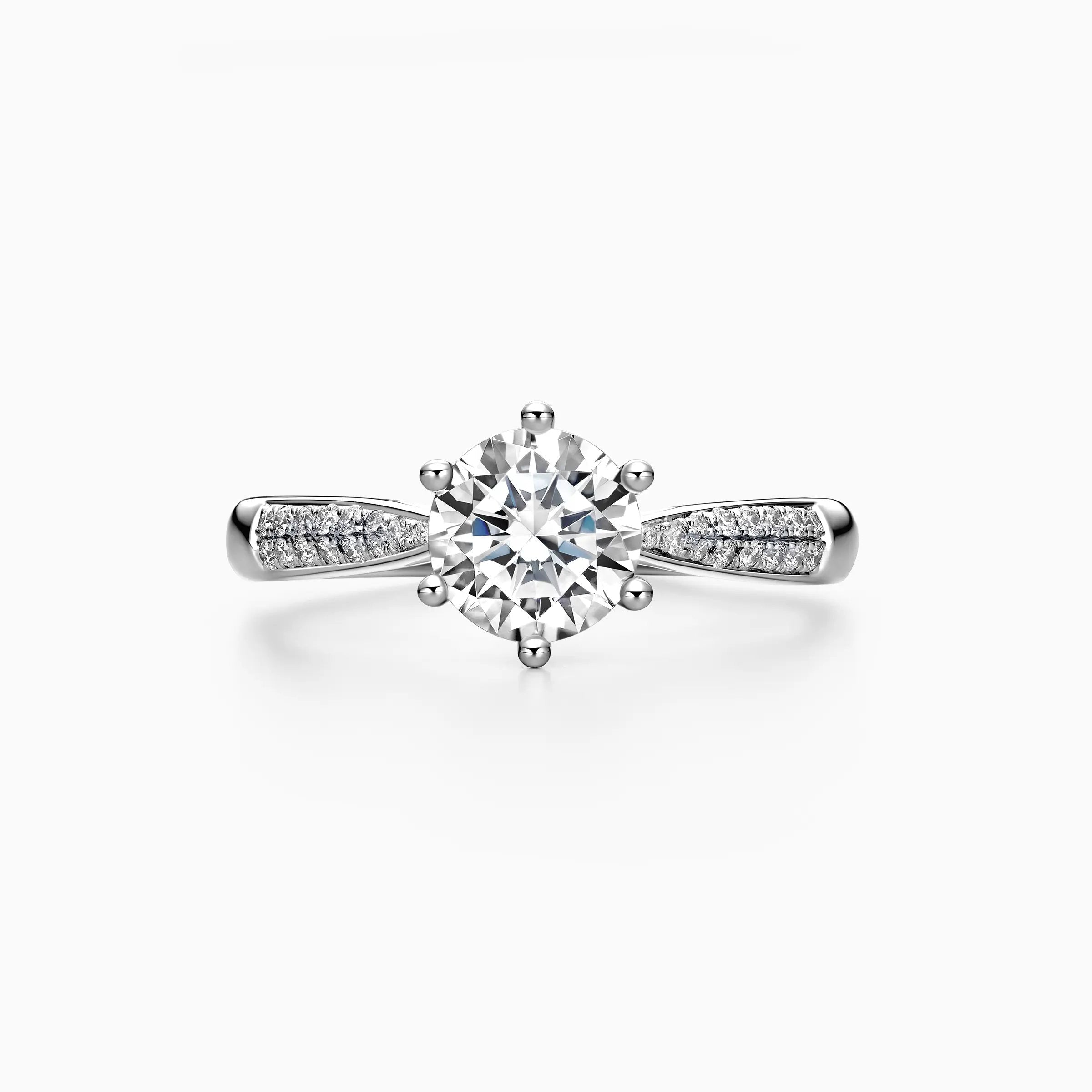 Round Solitaire Engagement Ring – IGI Certified Lab Grown Diamond (0.25 to 2.00 Ct) – Elegant 14K Real Gold Wedding Ring
