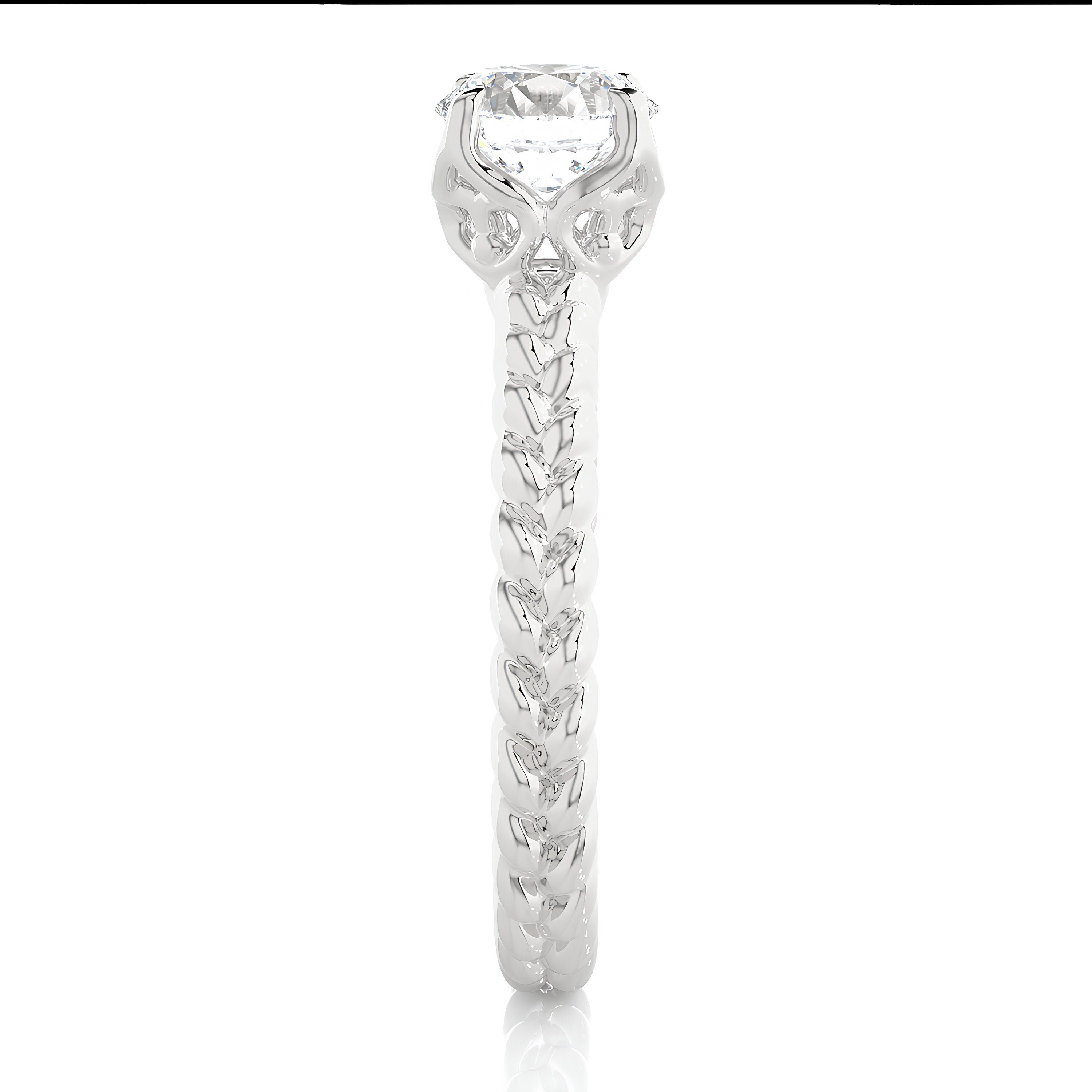 Unique Engagement Ring IGI Certified 0.25 - 2.00 Ct Lab Grown Diamond Solitaire Ring / Platinum & Gold Ring / Anniversary Gift / Women Gift