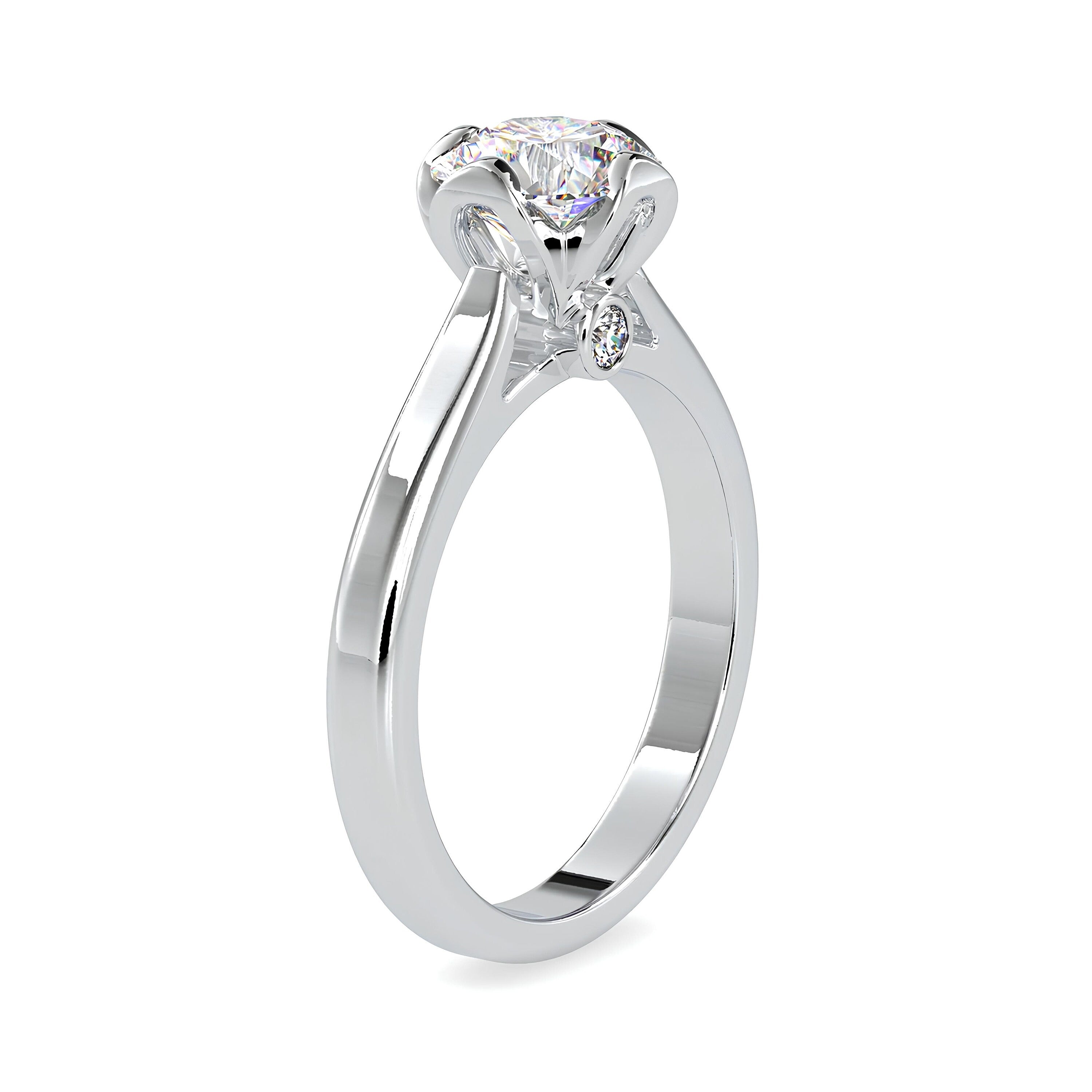 IGI Certified 0.25–2.00 Ct Lab-Grown Diamond Solitaire Engagement Ring – EF VS/SI Diamond in 14K Solid Gold