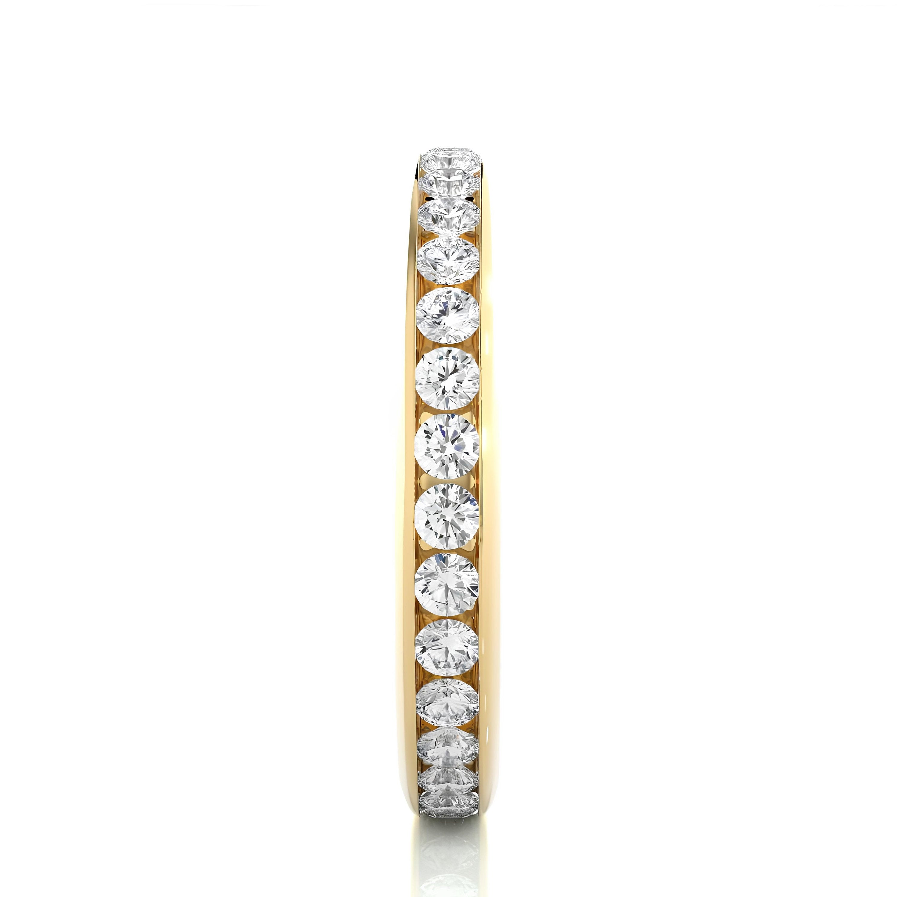 2.00MM Lab-Grown Diamond Half Eternity Band – Channel-Set VS/SI Diamonds 14K Gold | Unique Wedding Ring