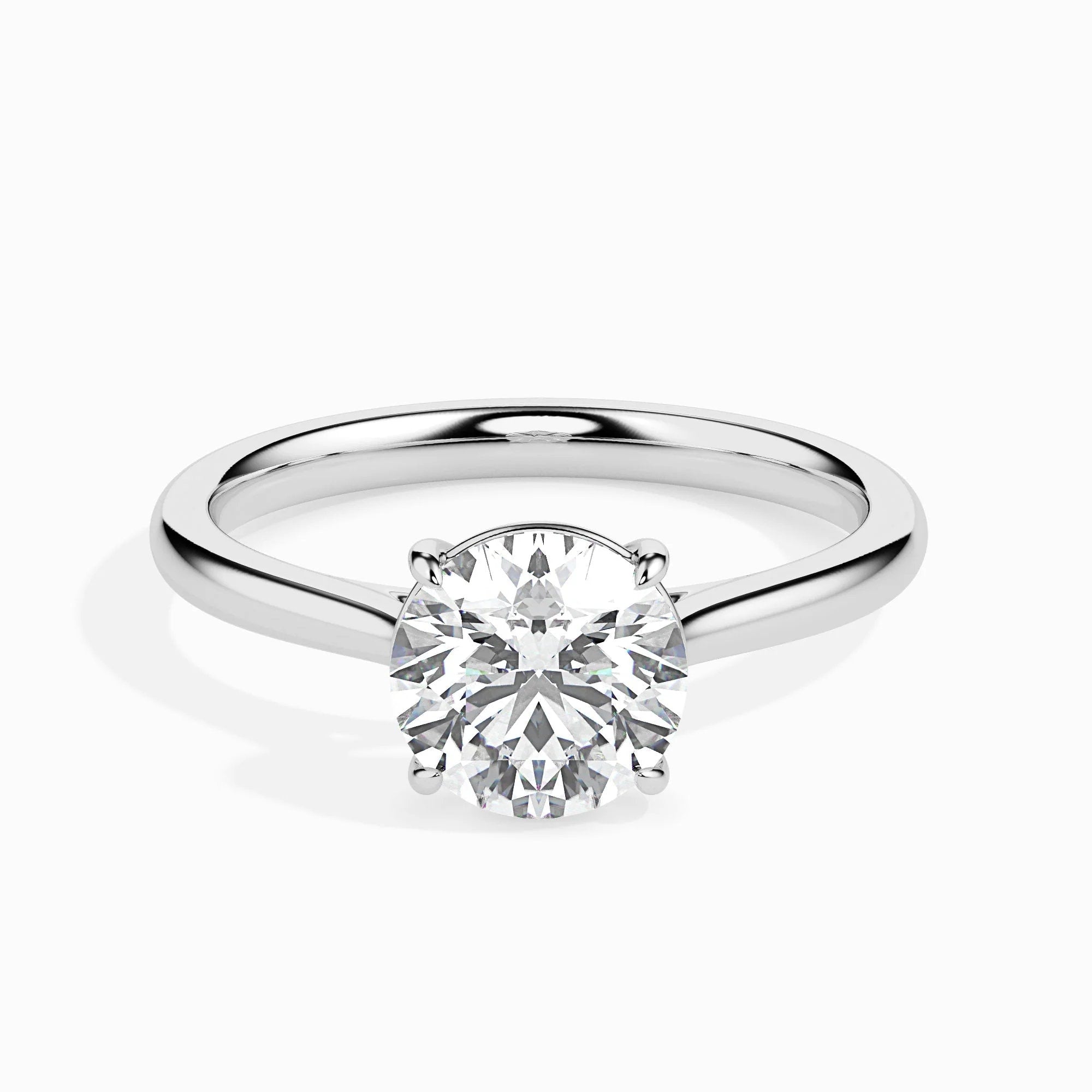 Certified 1.00 CT Lab-Grown Diamond Solitaire Engagement Ring – Conflict-Free EF VS/SI Diamond in 14K Solid Gold