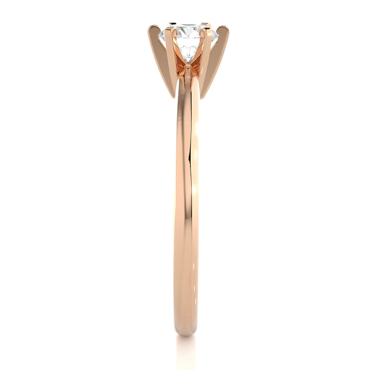 IGI Certified Lab Grown Diamond Solitaire Engagement Ring – 0.25 to 2.00 Ct EF VS/SI Conflict-Free Diamond in 14K Real Gold