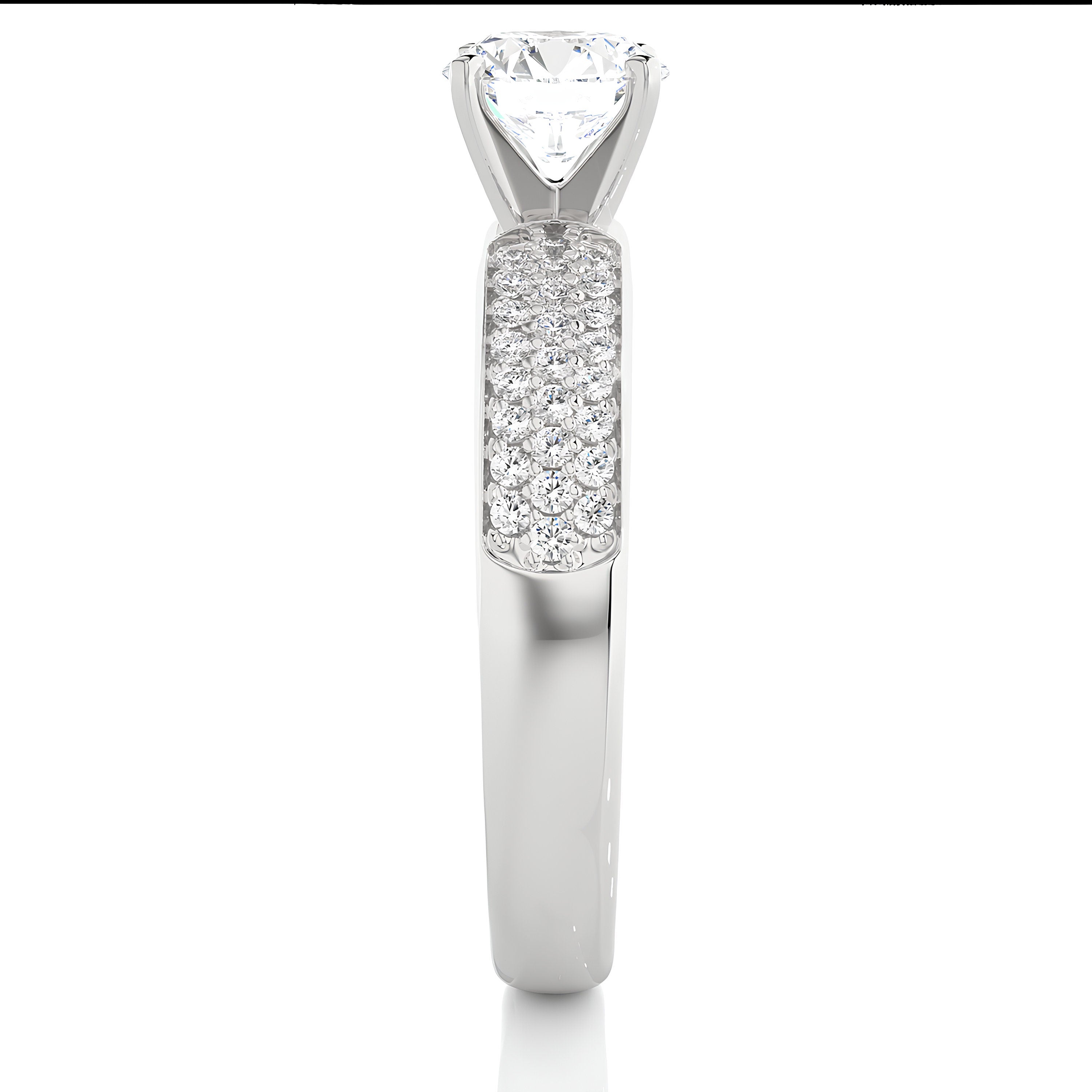 Vintage Engagement Ring 1.50 Ct IGI Certified EF VS/SI Lab Grown Diamond Solitaire Wedding Ring / 14K Gold & Platinum Ring / Wedding Ring Gift